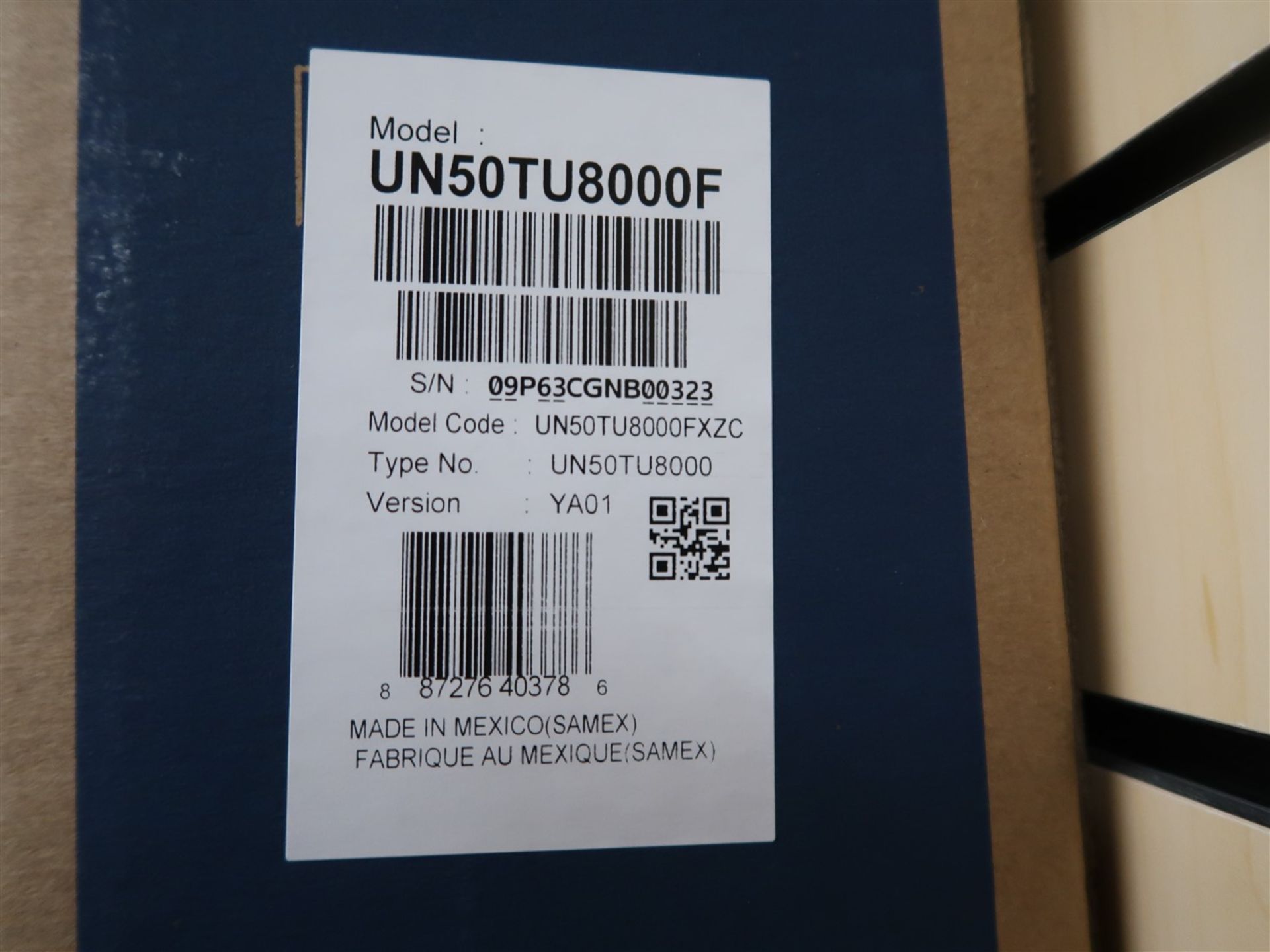 SAMSUNG CRYSTAL UHD, 50 IN. SMART TV, MOD. UN50TU8000F, (BNIB) MSRP $650 - Image 3 of 3