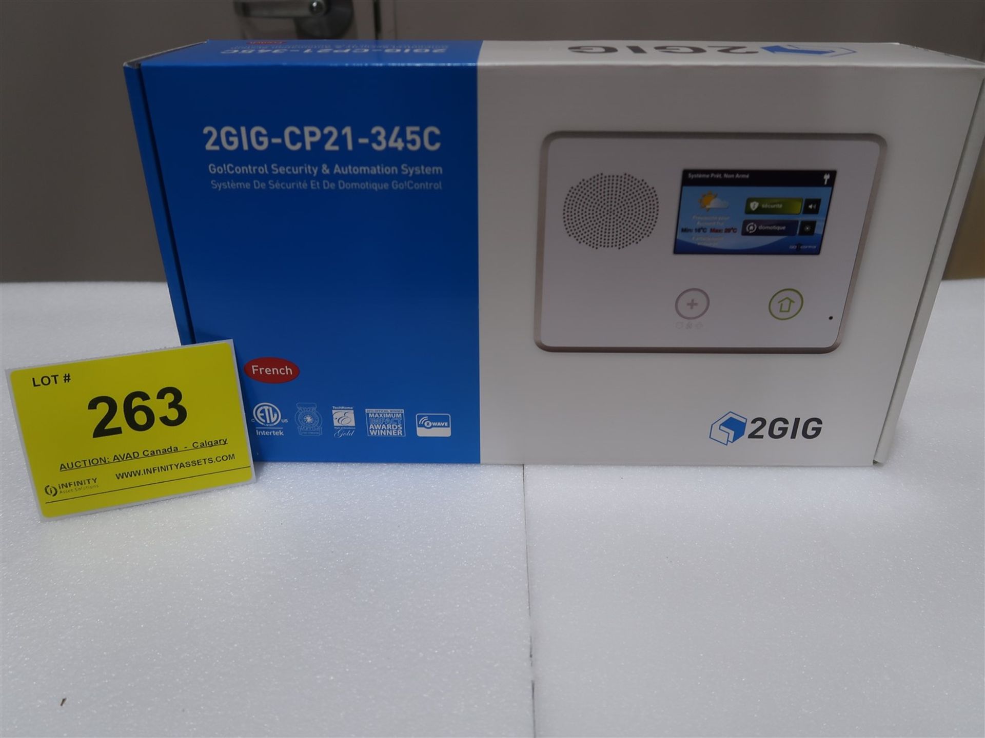 2 GIG HOME SECURITY PANEL CP21-345C FRENCH (BNIB)