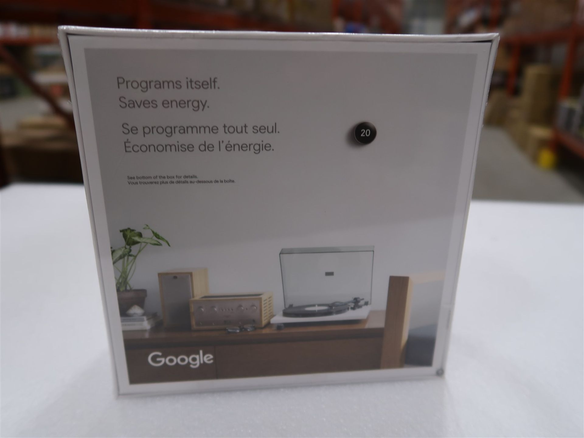 GOOGLE NEST WIFI LEARNING THERMOSTAT STAINLESS STEEL, (BNIB) - Image 2 of 6