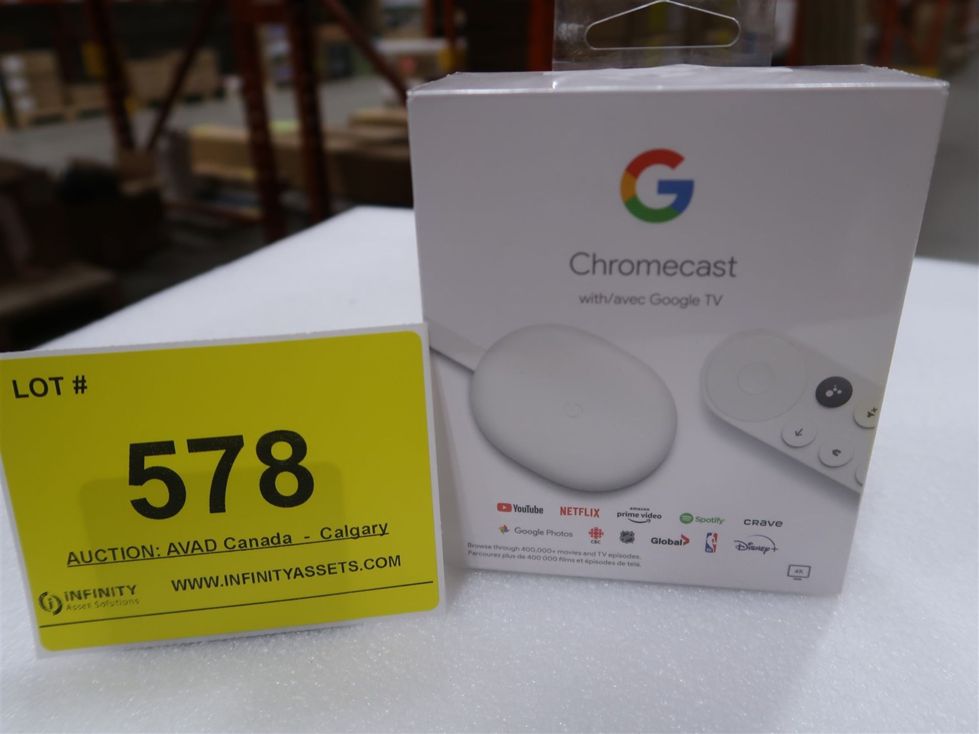 GOOGLE CHROME CAST W/GOOGLE TV (BNIB)