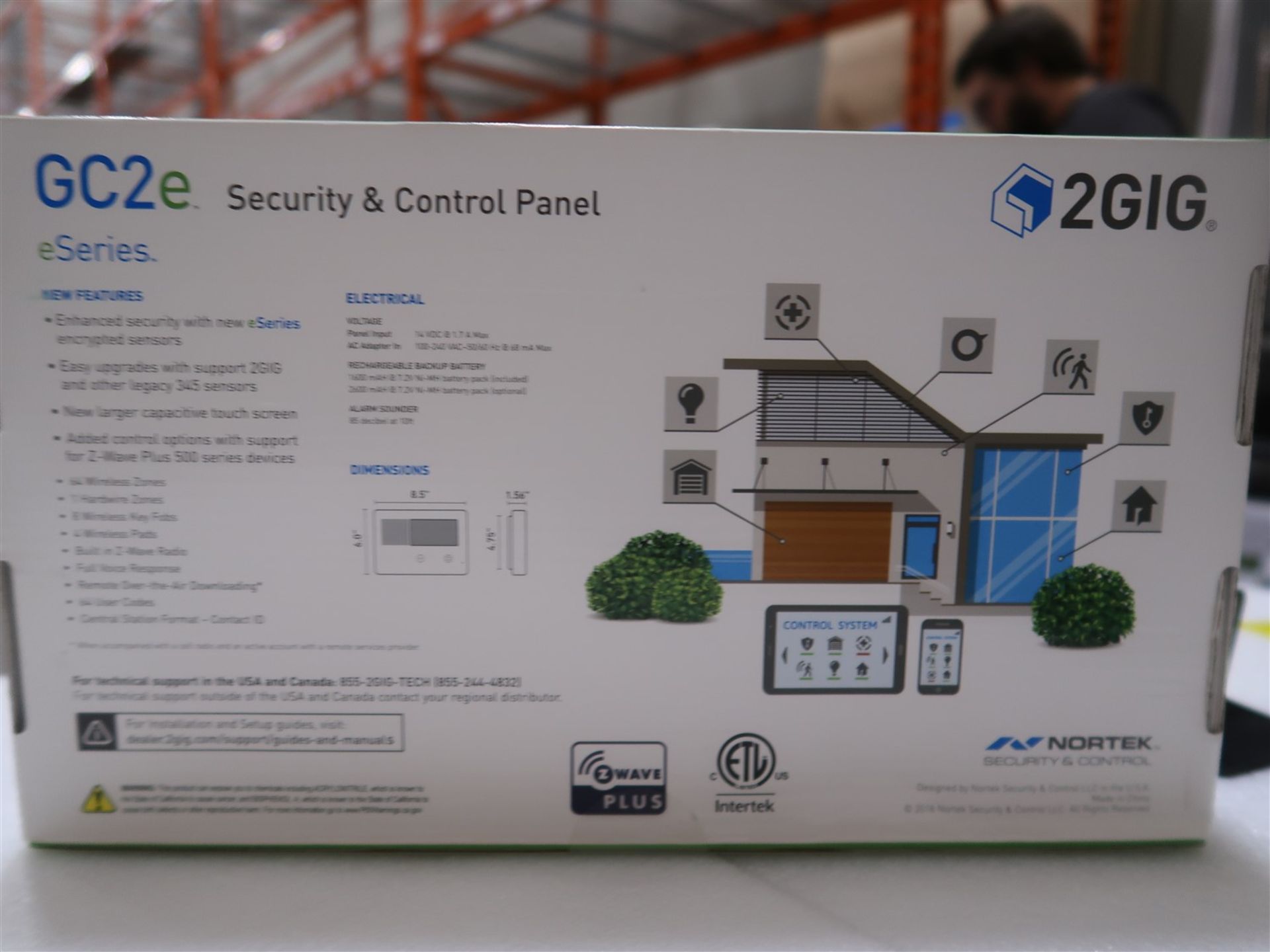 2 GIG GC2E-345 SECURITY CONTROL PANEL - Image 2 of 3