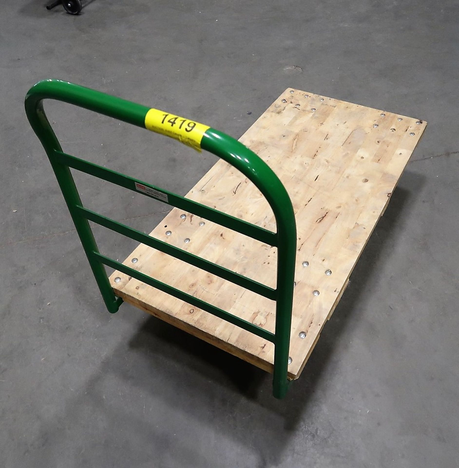 WOOD/METAL SHOP CART 4 FT. X 2 FT. (SUBJECT TO LATE REMOVAL, PICKUP ON JULY 7TH)