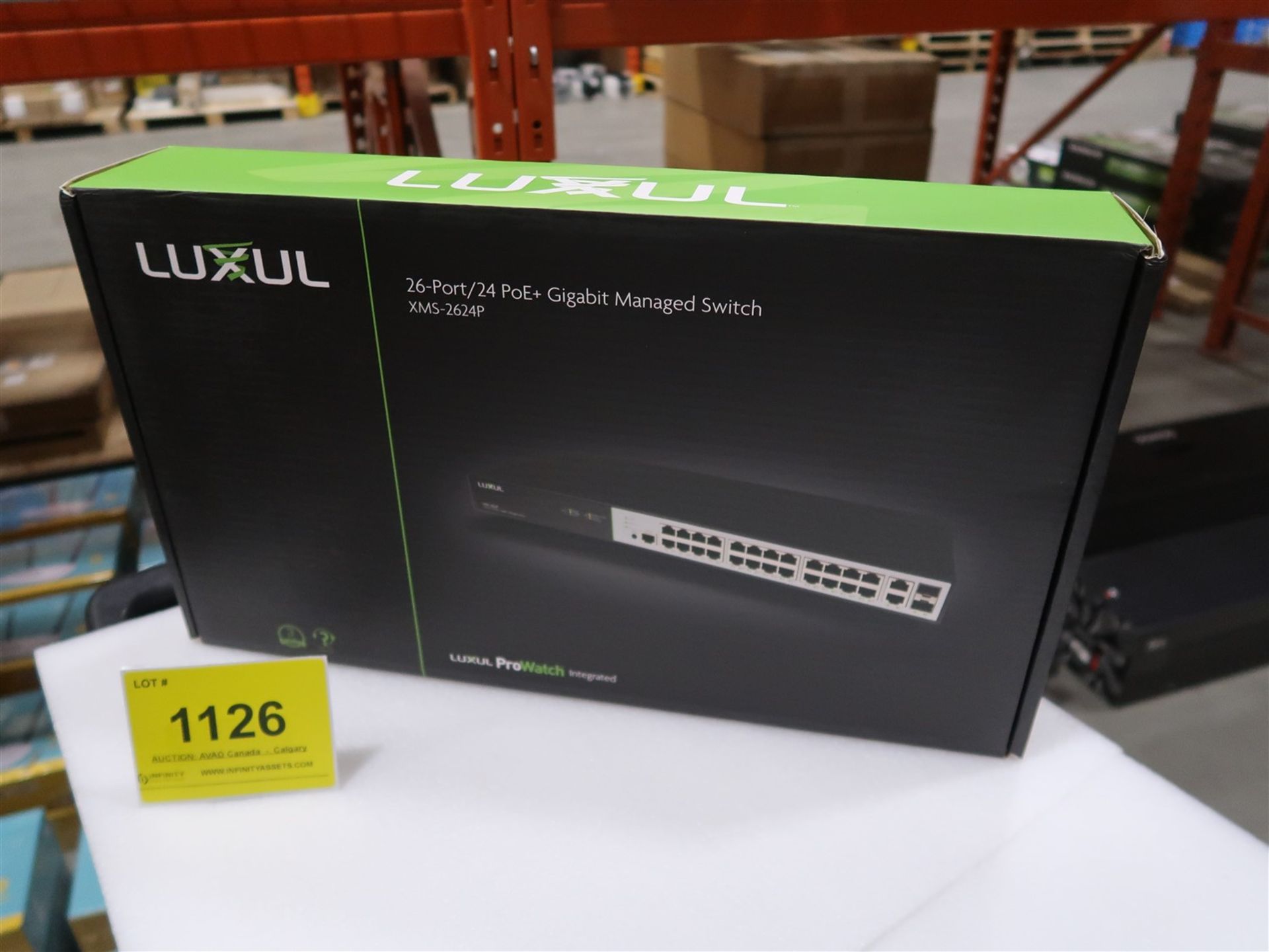 LUXUL 26 PORT/24 POE AND GIGABIT MANAGED SWITCH XMS-2624P, (BNIB) MSRP $1325
