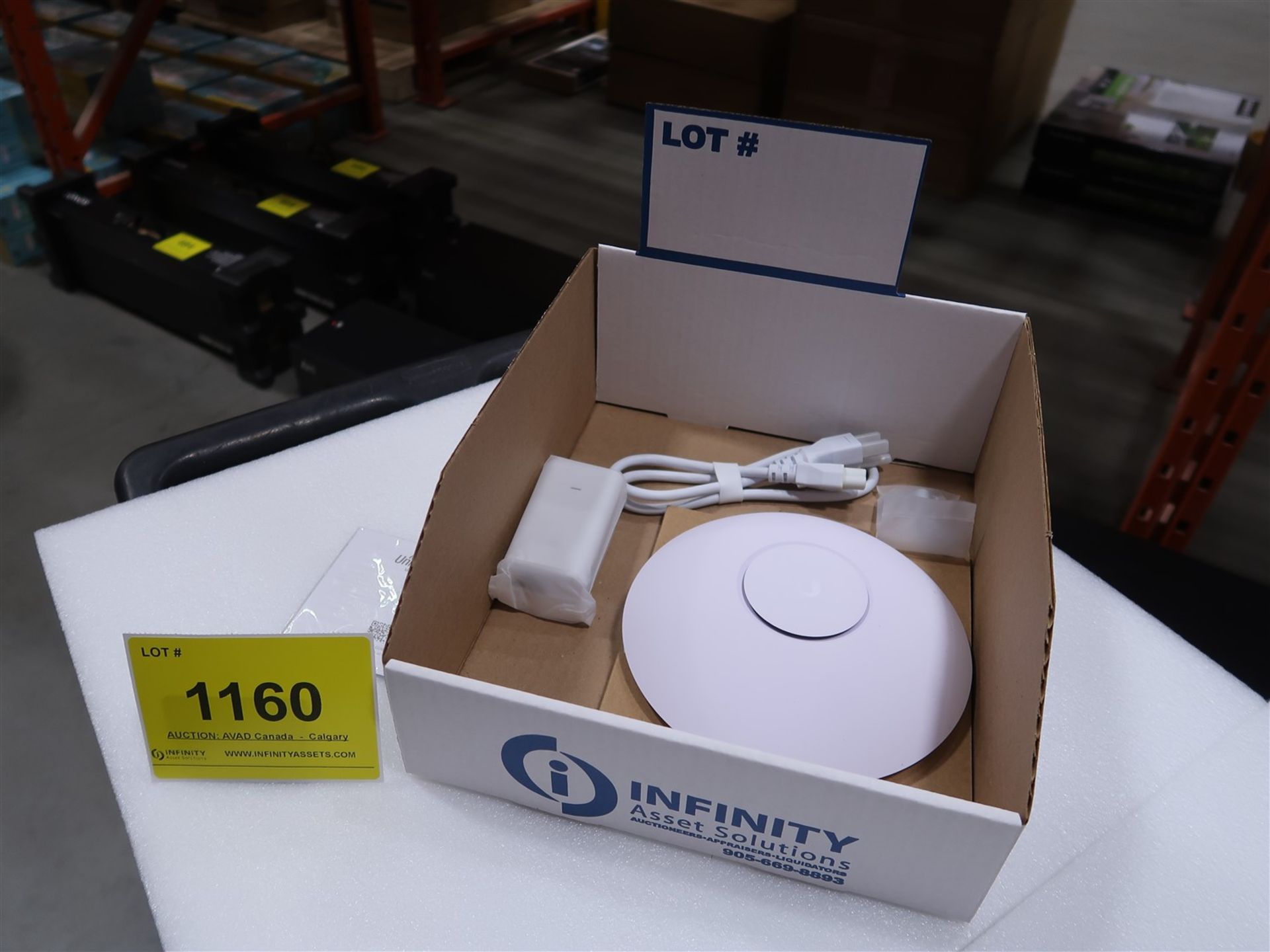 UNIFI 802.11AC DUAL RADIO LONG RANGE ACCESS POINT MOD. UAP-AC-LR, (BNIB)