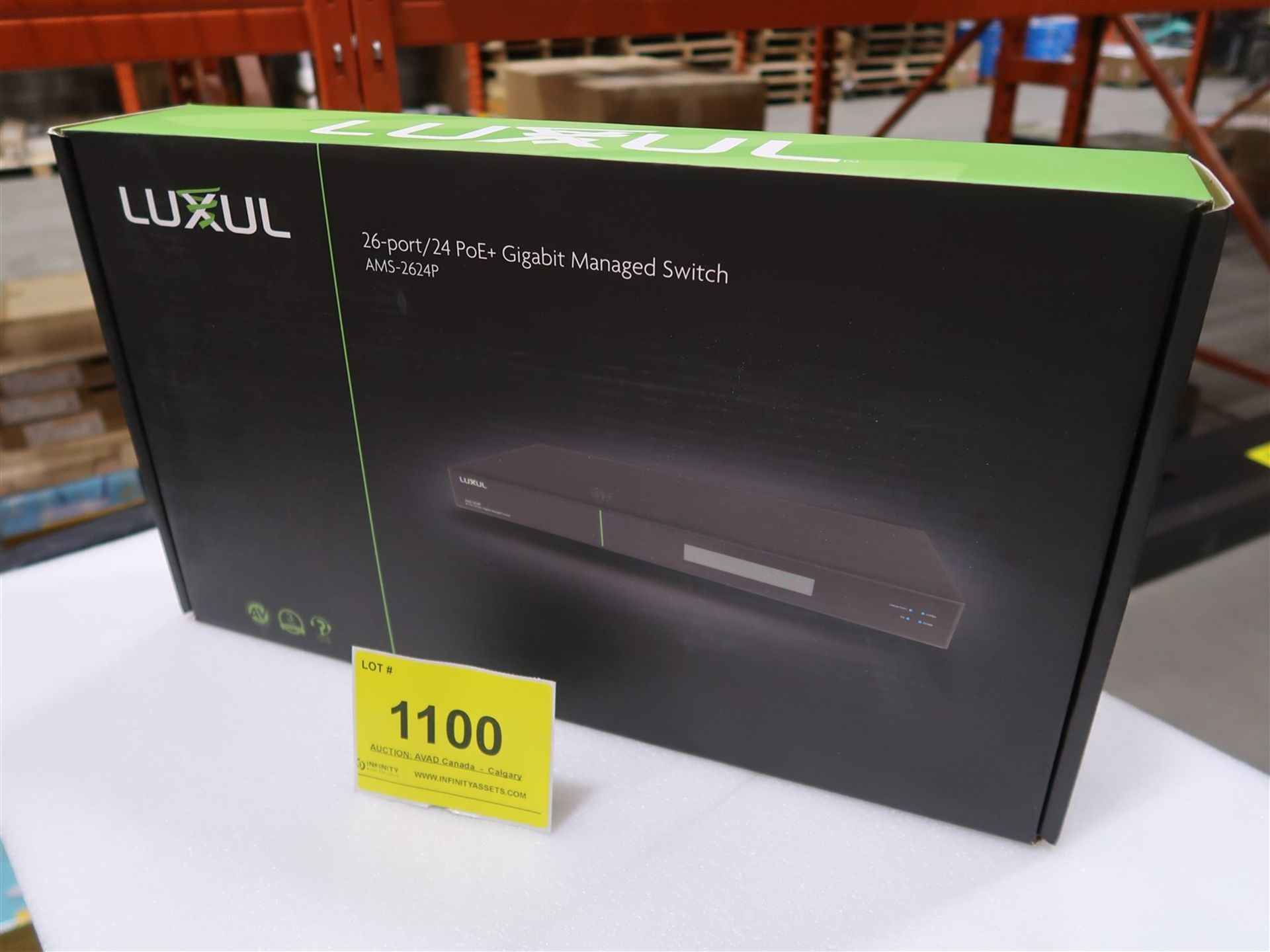 LUXUL 26 PORT/24 POE AND GIGABIT MANAGED SWITCH AMS-2624P, (BNIB) MSRP $1300