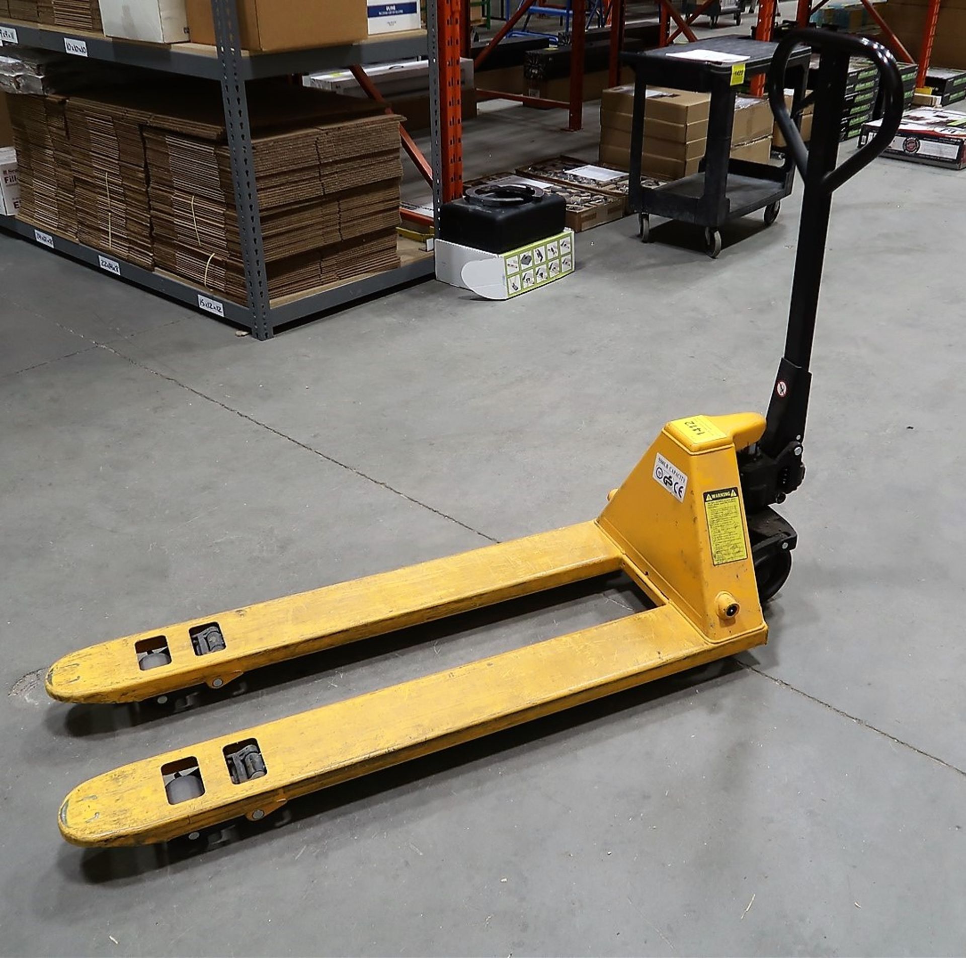 ULINE H-1193 NARROW FORK PALLET JACK (SUBJECT TO LATE REMOVAL, PICKUP ON JULY 7TH) - Image 2 of 2