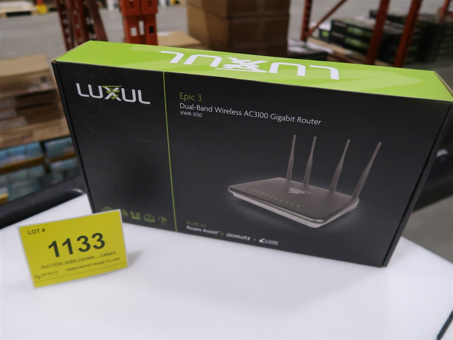 LUXUL EPIC 3 DUAL BAND WIRELESS AC3100 GIGABIT ROUTER, XWR - 3150, (BNIB) MSRP $500