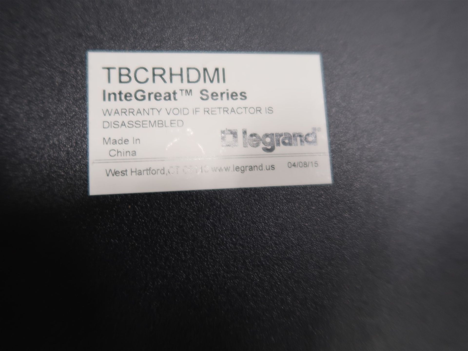 LEGRAND TBCRHDMI RETRACTOR CASSETTE - Image 2 of 2