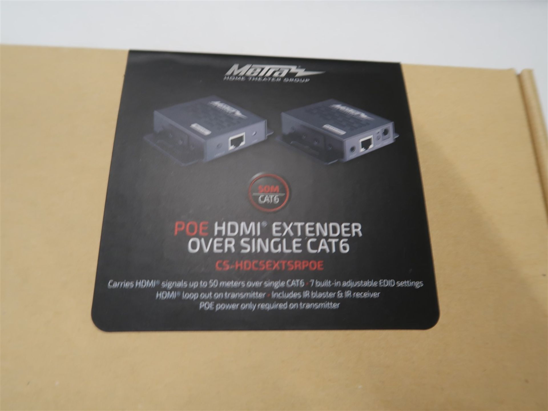 METRA POE HDMI EXTENDER OVER SINGLE CAT 6 CS-HOC5EXTSRPOE (BNIB) - Image 2 of 2