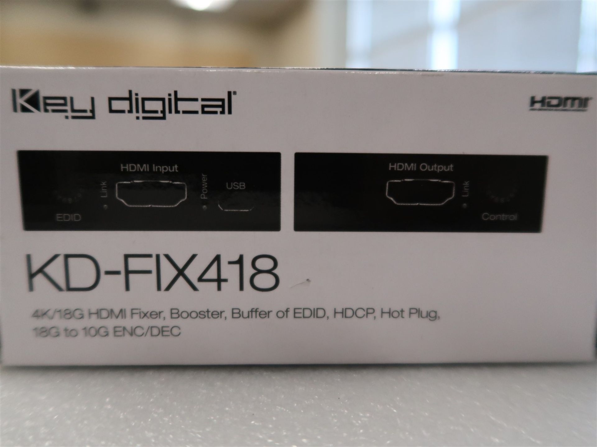 KEY DIGITAL FIX 418 4K/18G HDMI FIXER, BOOSTER, BUFFER OF EDID, (BNIB) - Image 2 of 2