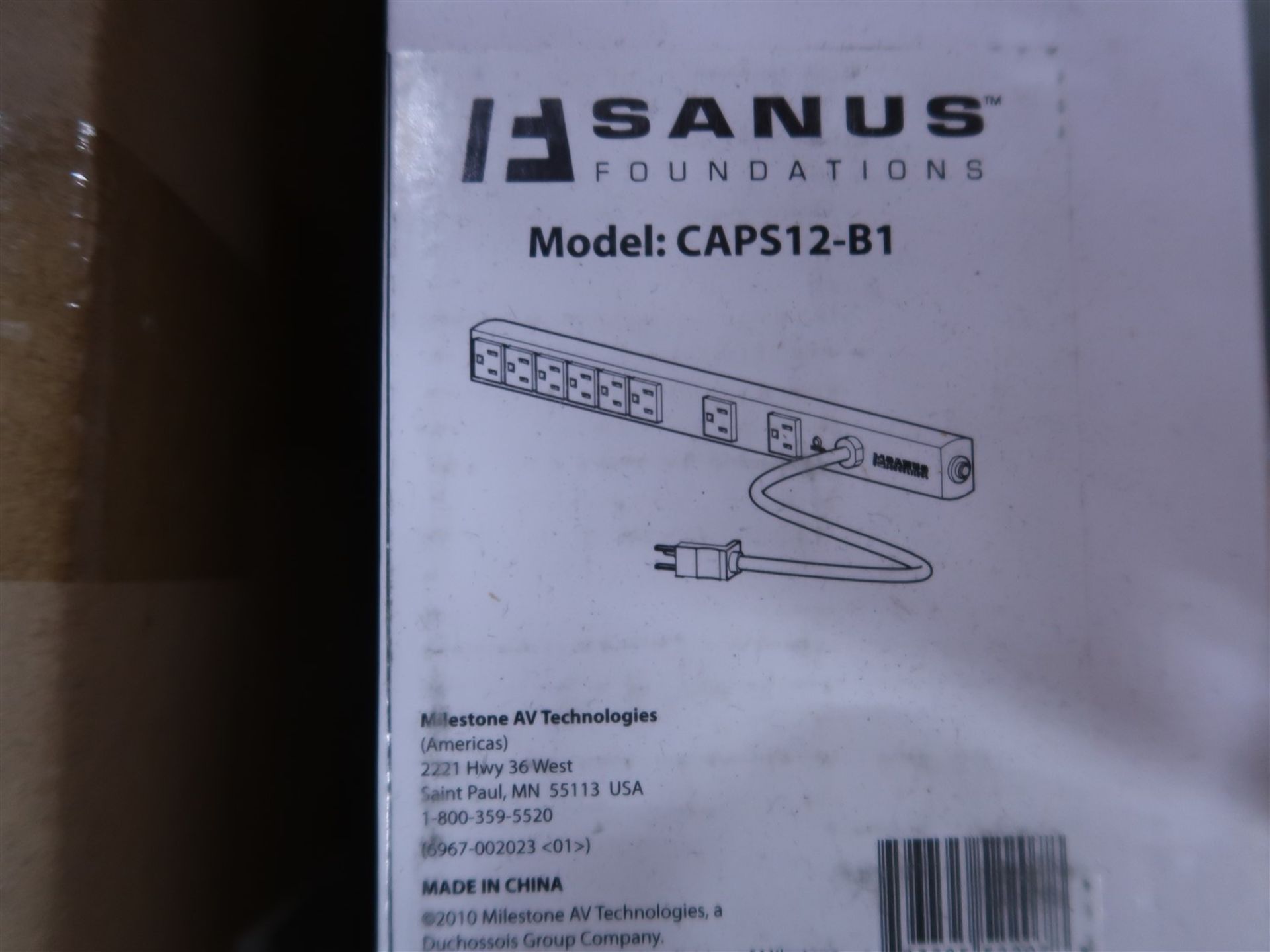 SANUS CAP527-B1 POWER BAR AND CAPS 12-B1 POWER BAR - Image 3 of 3