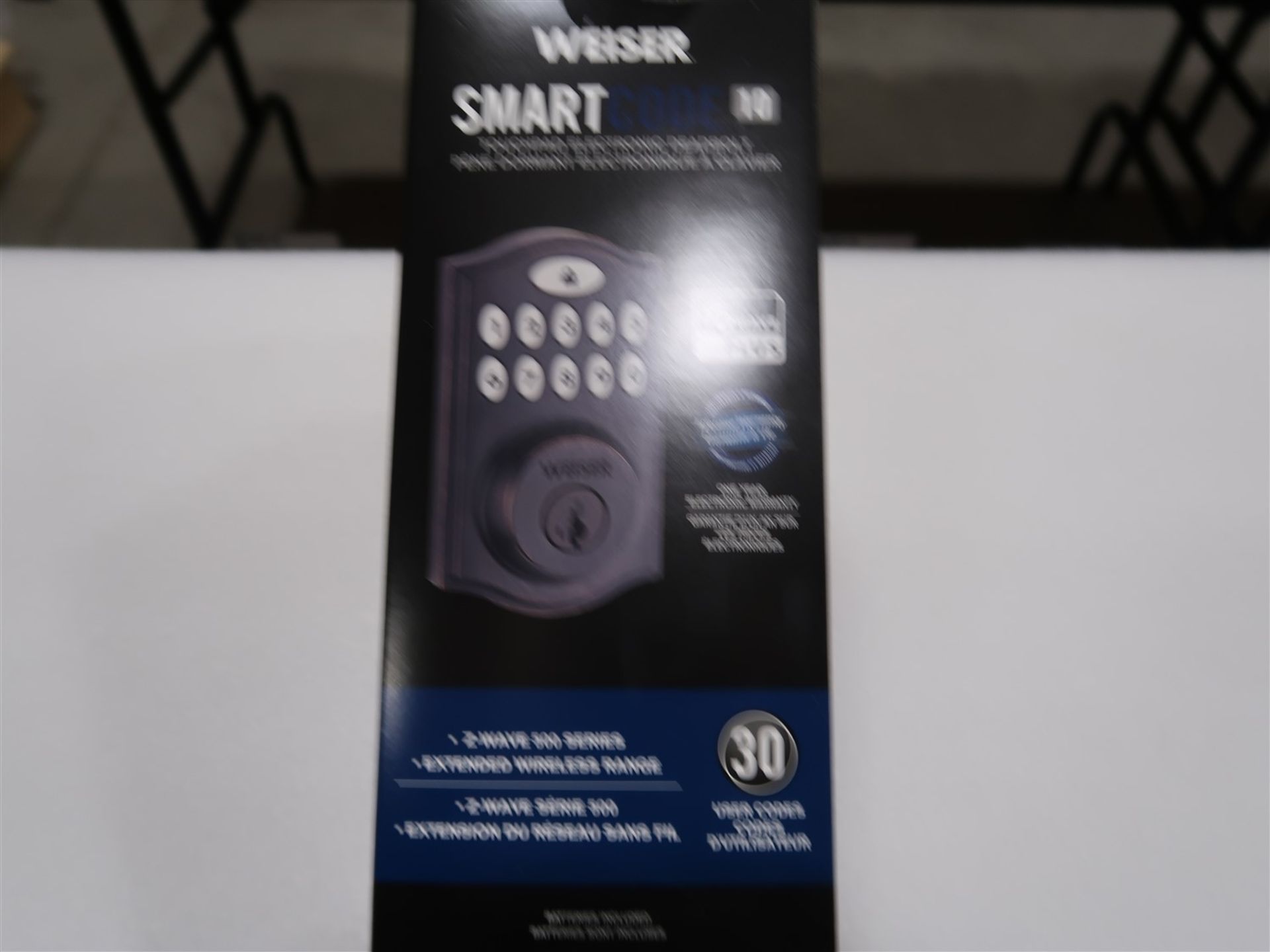 WEISER SMART CODE 10 TOUCH PAD 10 ELECTRONIC DEAD BOLT 9GED 18000-017, (BNIB) - Image 2 of 3