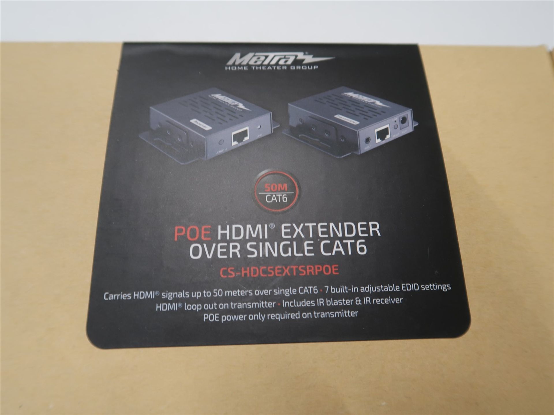 METRA POE HDMI EXTENDER OVER SINGLE CAT 6 CS-HOC5EXTSRPOE (BNIB) - Image 2 of 2