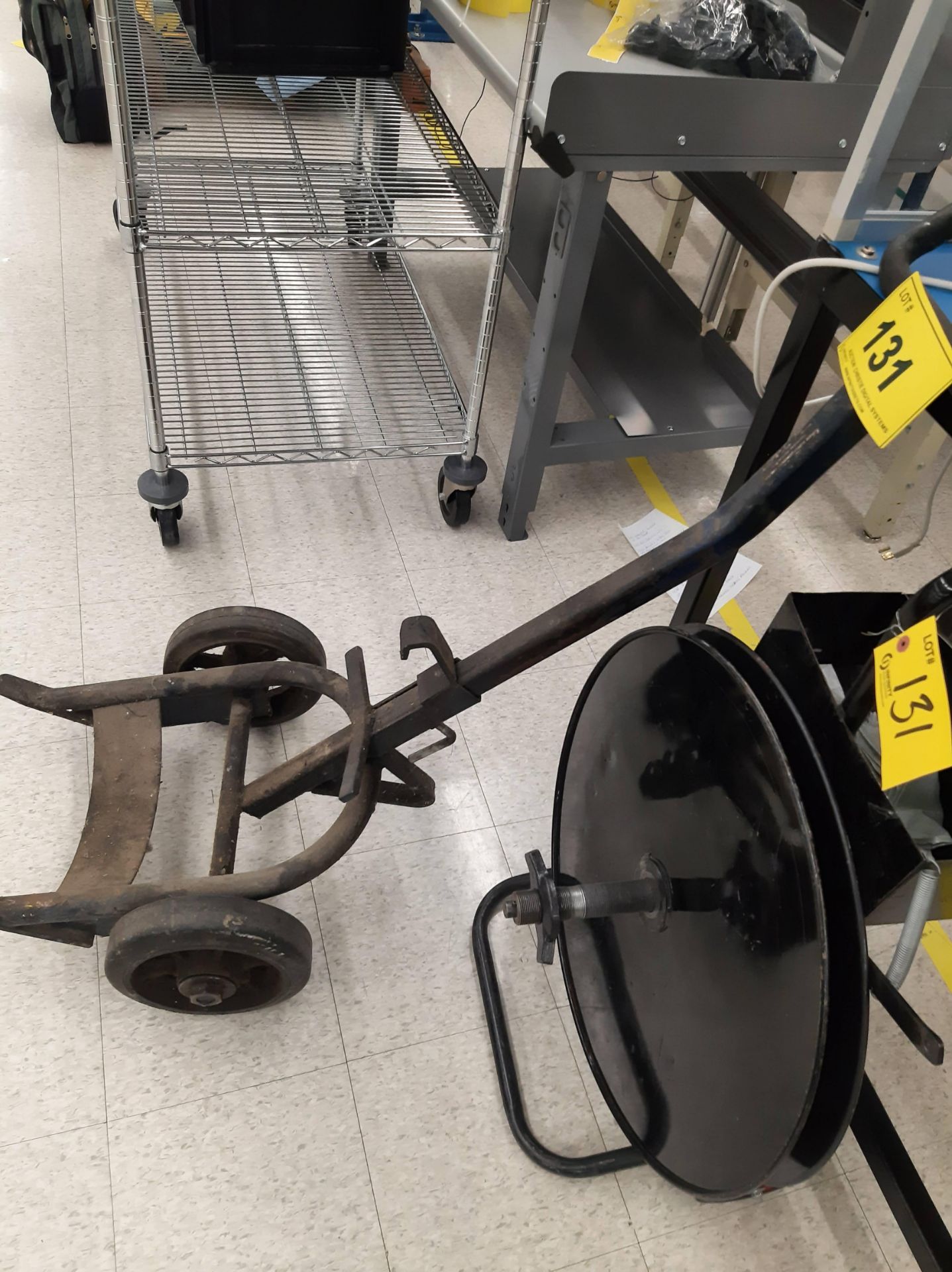 LOT - BARREL CART AND STRAPPING CART (NO TOOLS) - Image 3 of 3