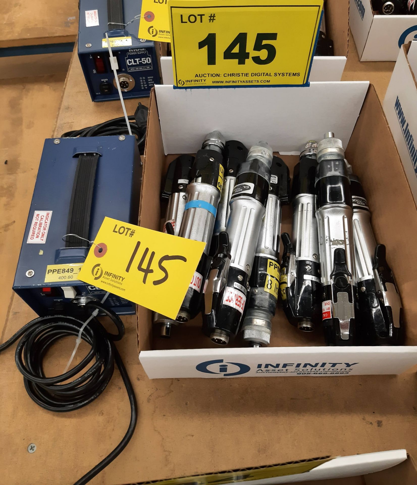 LOT - (8) HIOS DRIVERS W/CLT 120V POWER SUPPLY