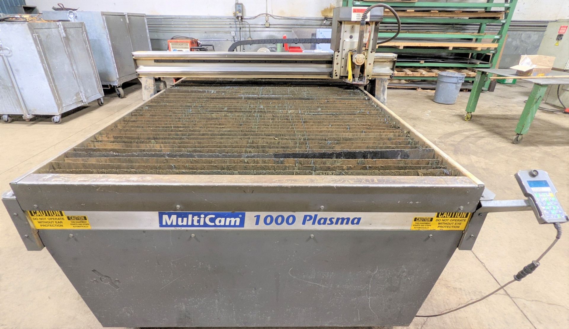 MULTICAM 1000 PLASMA CUTTING TABLE, 5’ X 10’, S/N 1-204-P04929 W/ HYPERTHERM POWERMAX 1000 G3 SERIES - Image 2 of 23