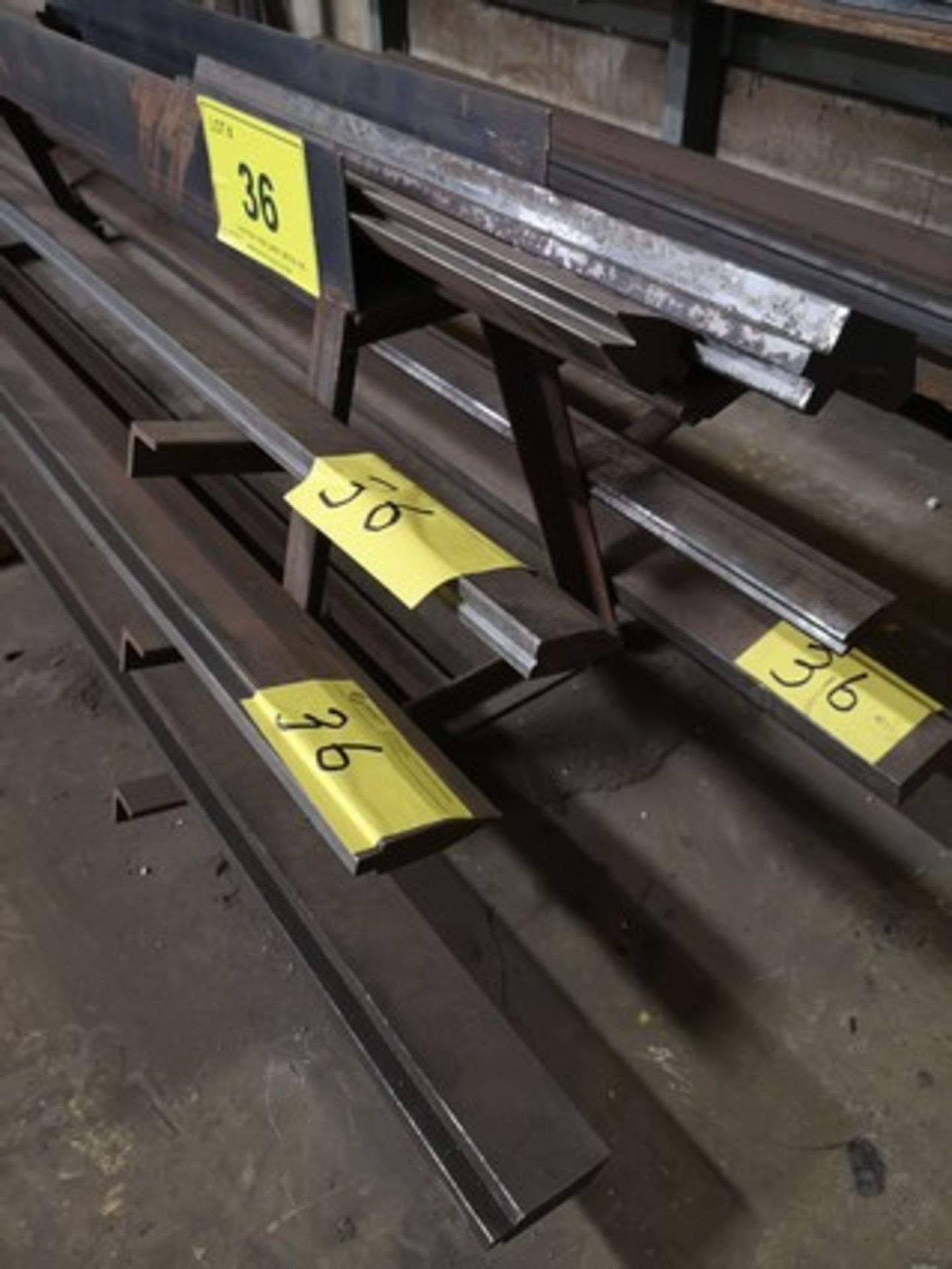 LOT OF 12', 10', 6' AND 3' PRESS BRAKE DIES W/ RACK - Image 2 of 3