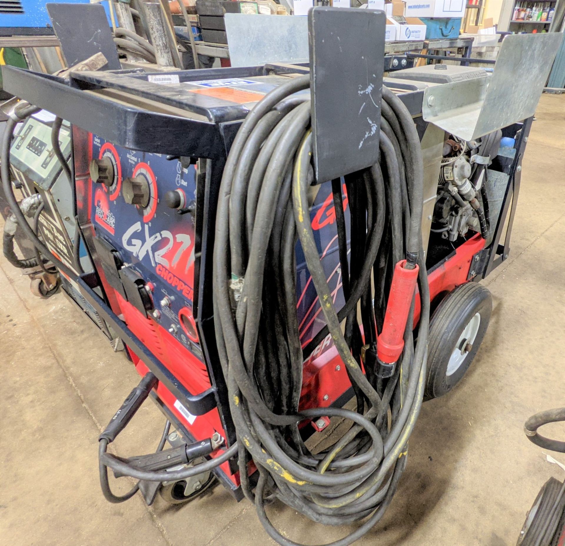 RED-D-ARC GX271 CHOPPER PORTABLE PROPANE POWERED WELDER, S/N 10579 U1980504173, APPROX. 5074HRS W/