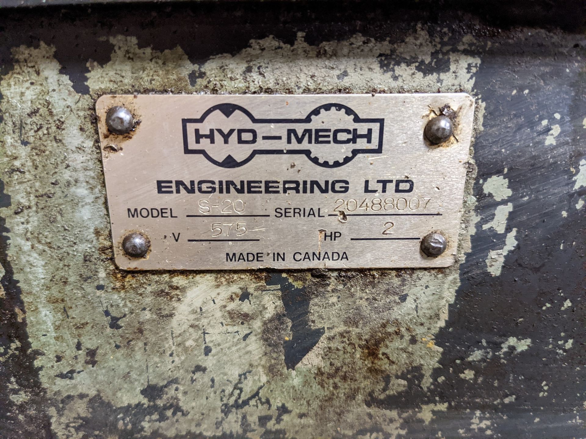 HYD-MECH S-20 HORIZONTAL BANDSAW, S/N 20488007 - Image 5 of 8