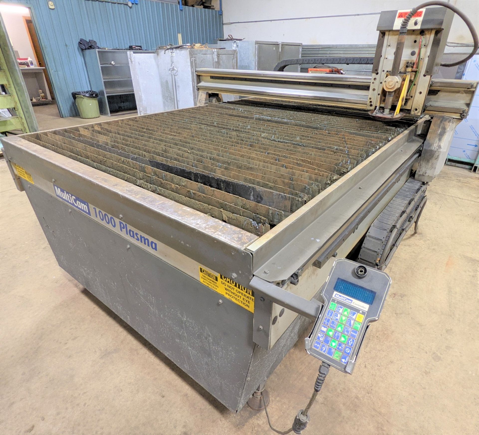 MULTICAM 1000 PLASMA CUTTING TABLE, 5’ X 10’, S/N 1-204-P04929 W/ HYPERTHERM POWERMAX 1000 G3 SERIES