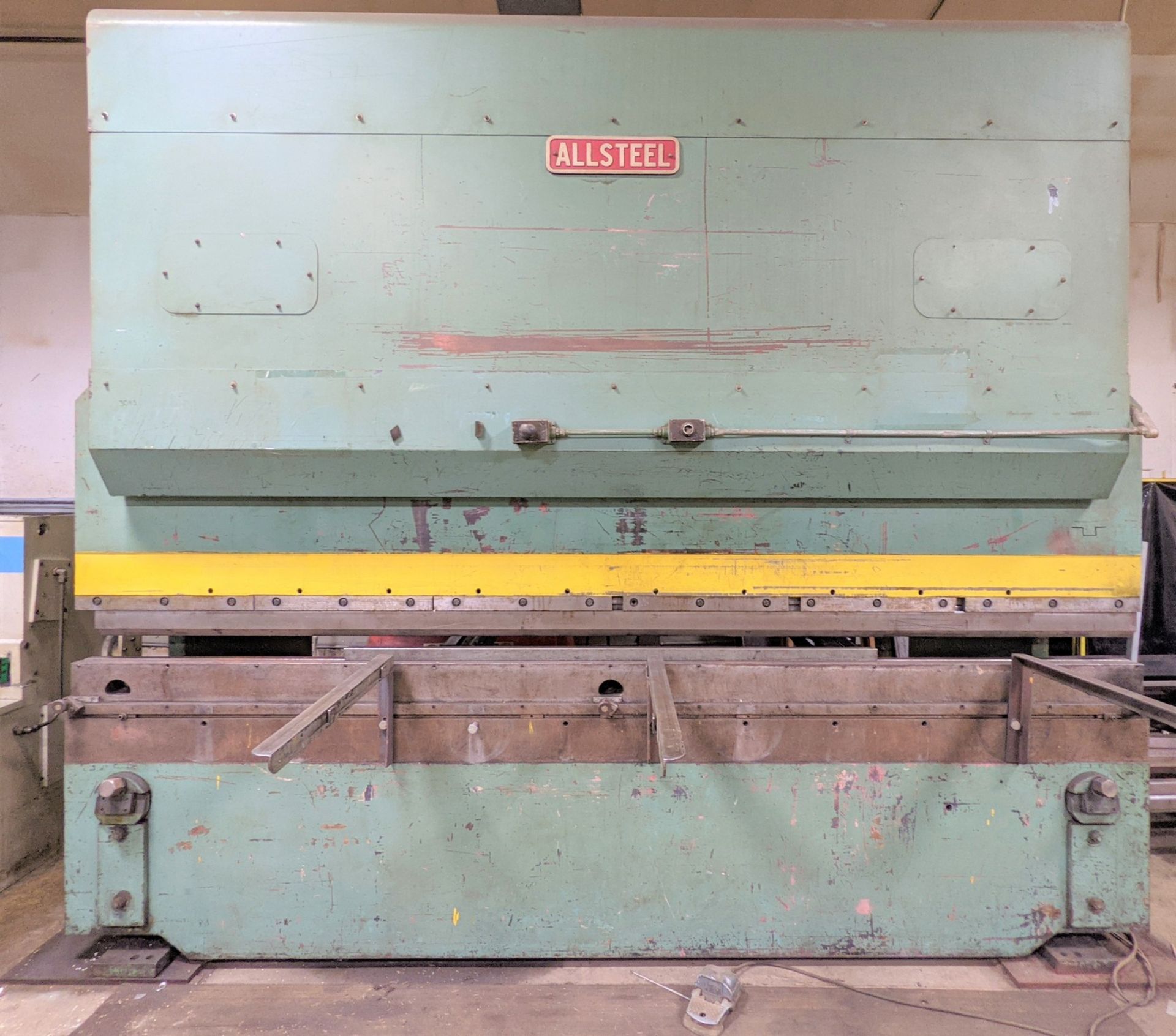 ALLSTEEL 160-12 HYDRAULIC PRESS BRAKE, 160 TON X 12’ CAP., S/N 1628 (NO DIES)