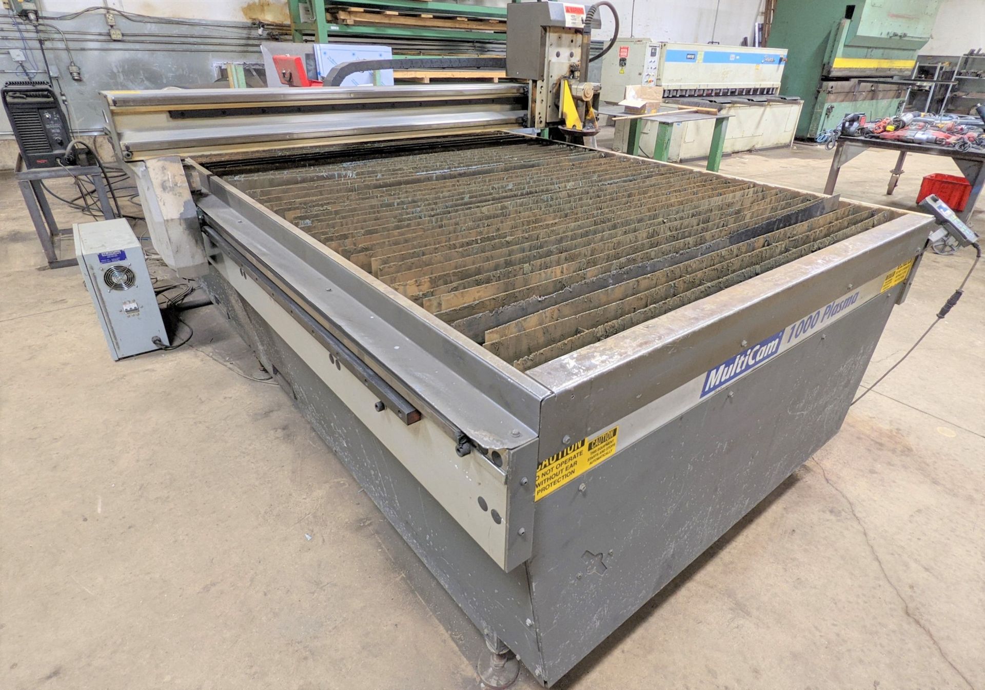 MULTICAM 1000 PLASMA CUTTING TABLE, 5’ X 10’, S/N 1-204-P04929 W/ HYPERTHERM POWERMAX 1000 G3 SERIES - Image 3 of 23