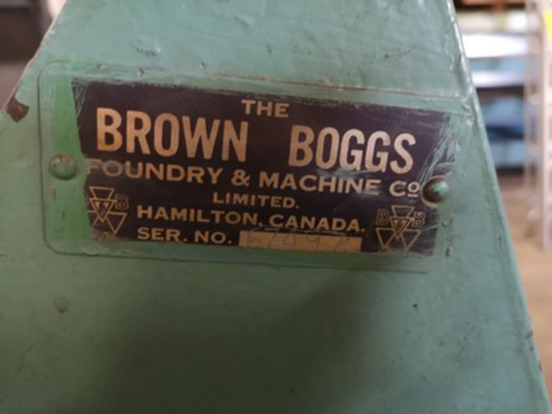 BROWN BOGGS 48” MANUAL BOX & PAN BRAKE, S/N 67497 - Image 8 of 8