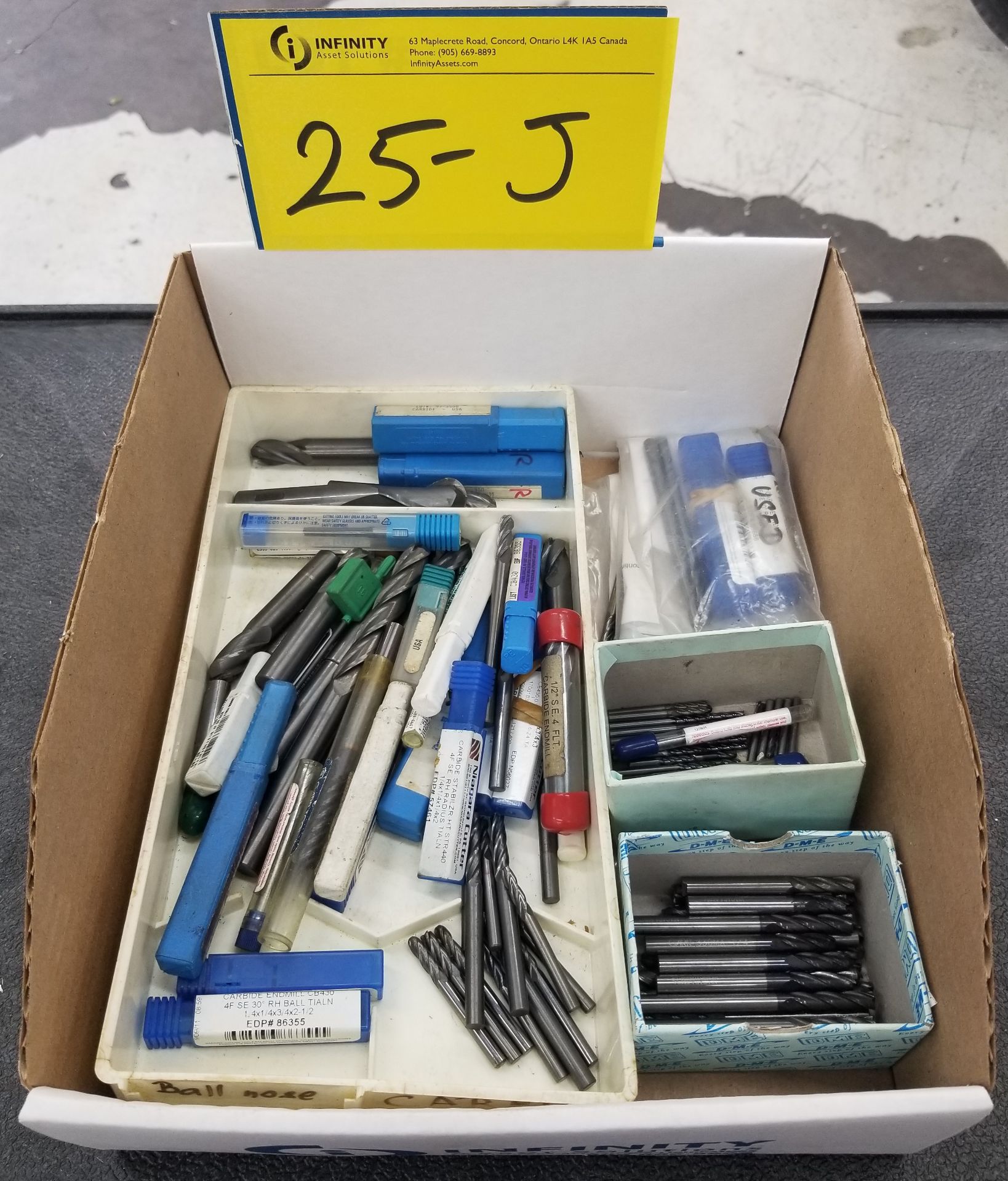 LOT - BALLNOSE CARBIDE ENDMILLS