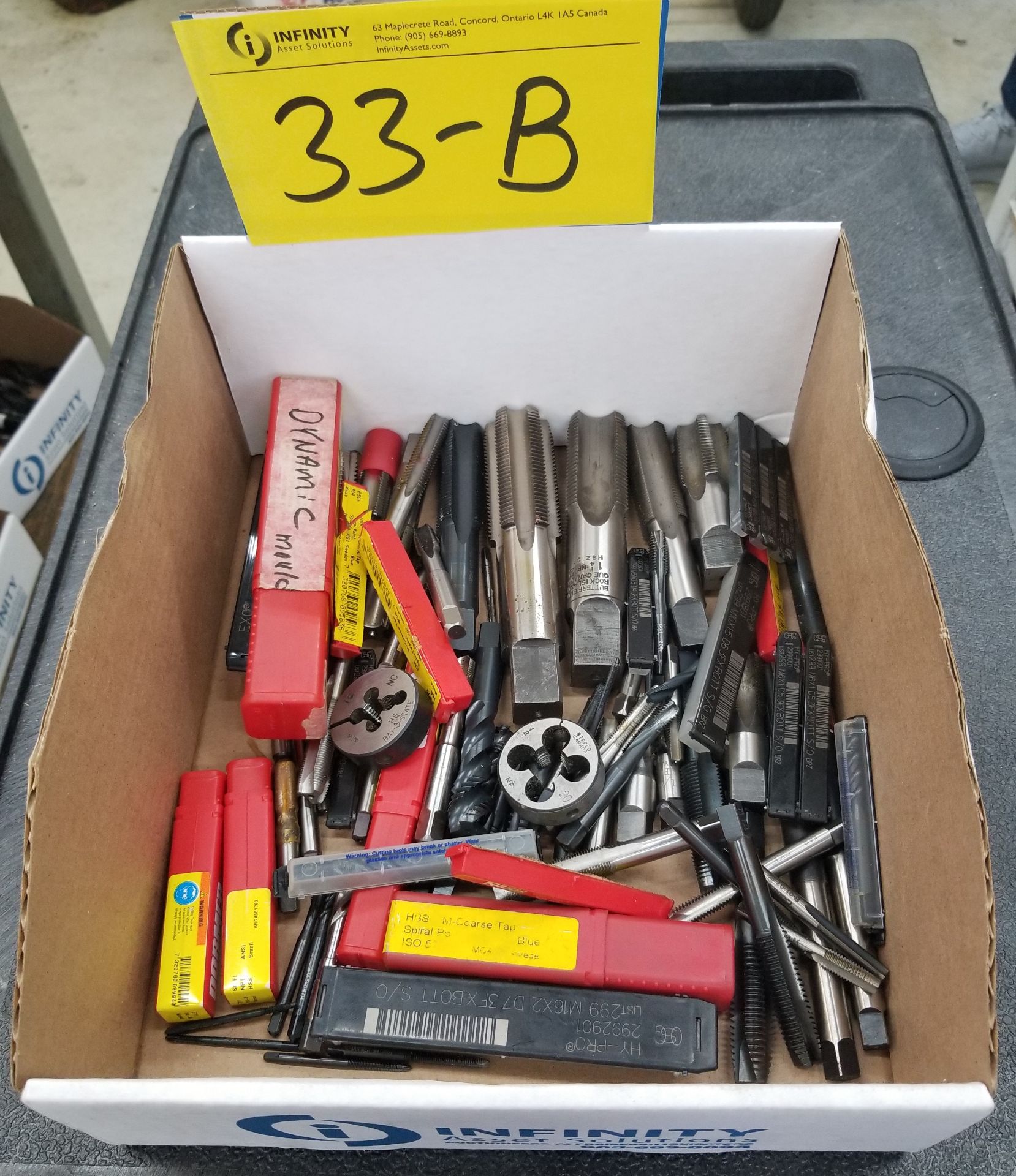 LOT - ASSORTED TAPS AND DIES