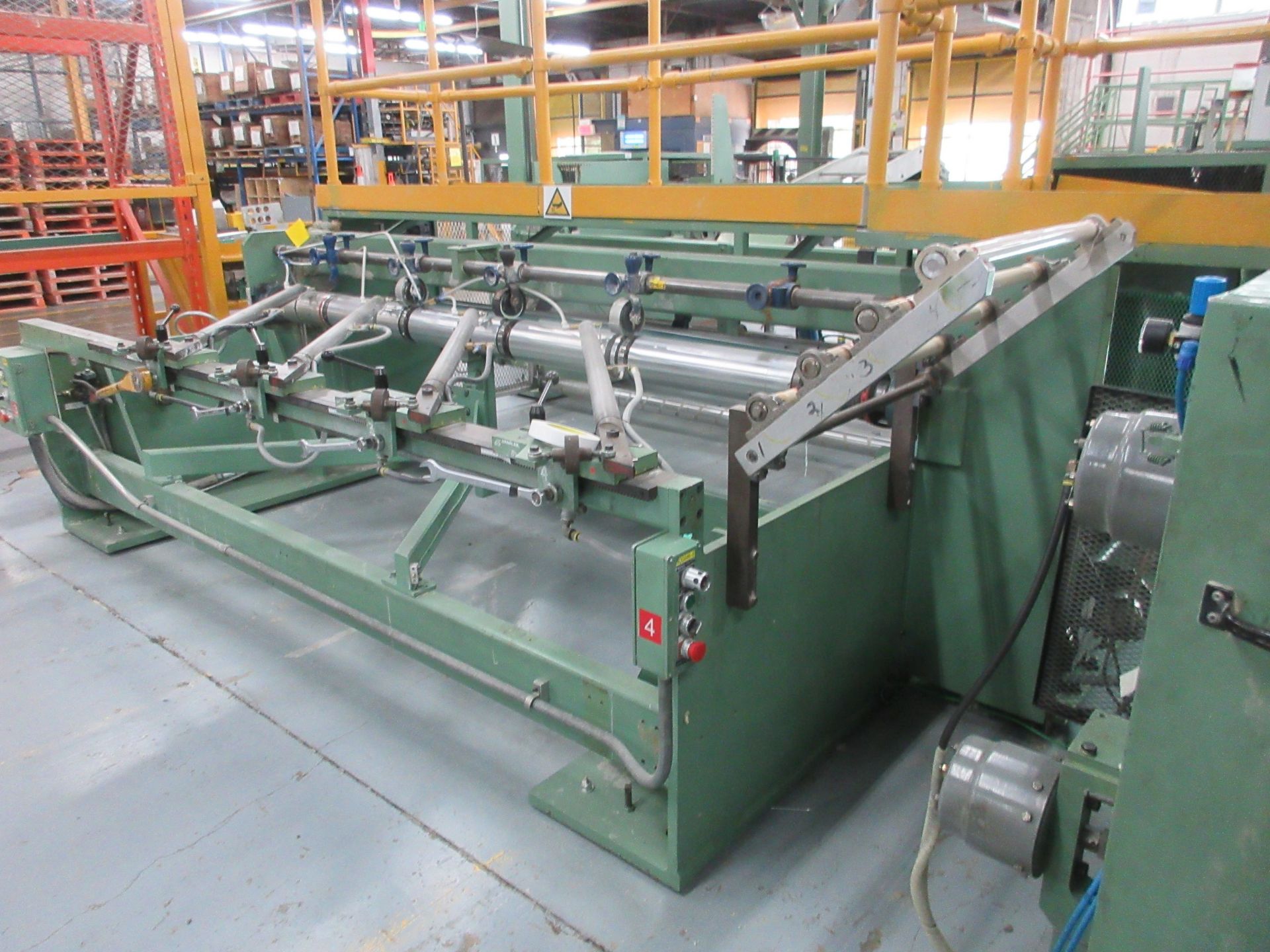 1991 BRETTING SLITTER / TURNSTATION, S/N 4542-91, MAX WIDTH: 96”, ELECTRONIC PLATFORM: MECHANICAL ( - Image 2 of 3