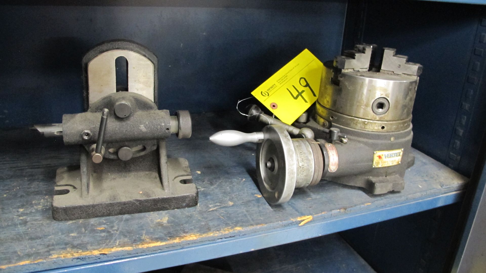 VERTEX MACHINERY WORKS PRECISION MACHINE TOOL W/ 6-1/2"DIA/ 3-JAW CHUCK AND TAILSTOCK (MACHINE