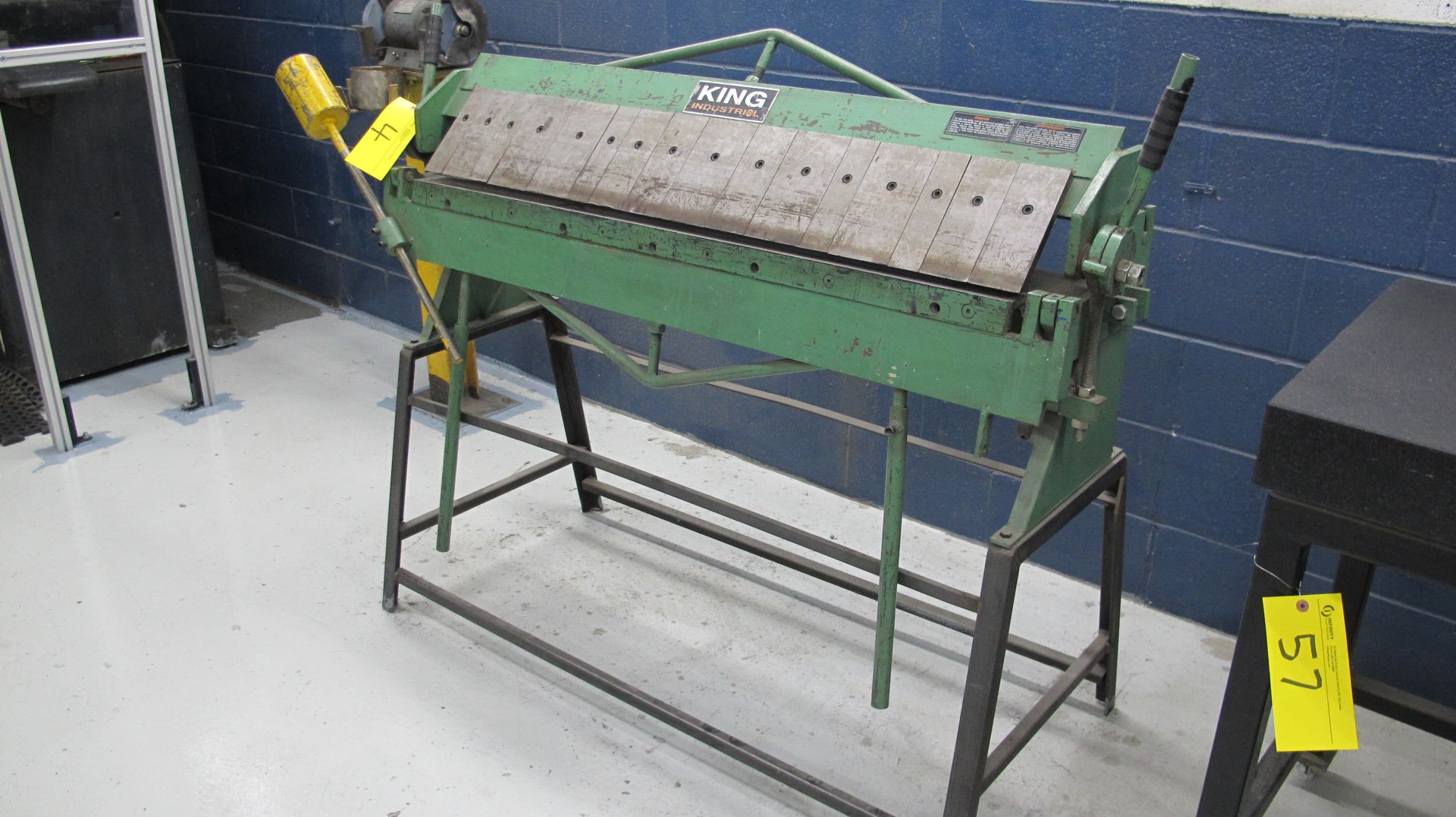 KING INDUSTRIAL 48" BOX AND PAN BRAKE (MACHINE SHOP)