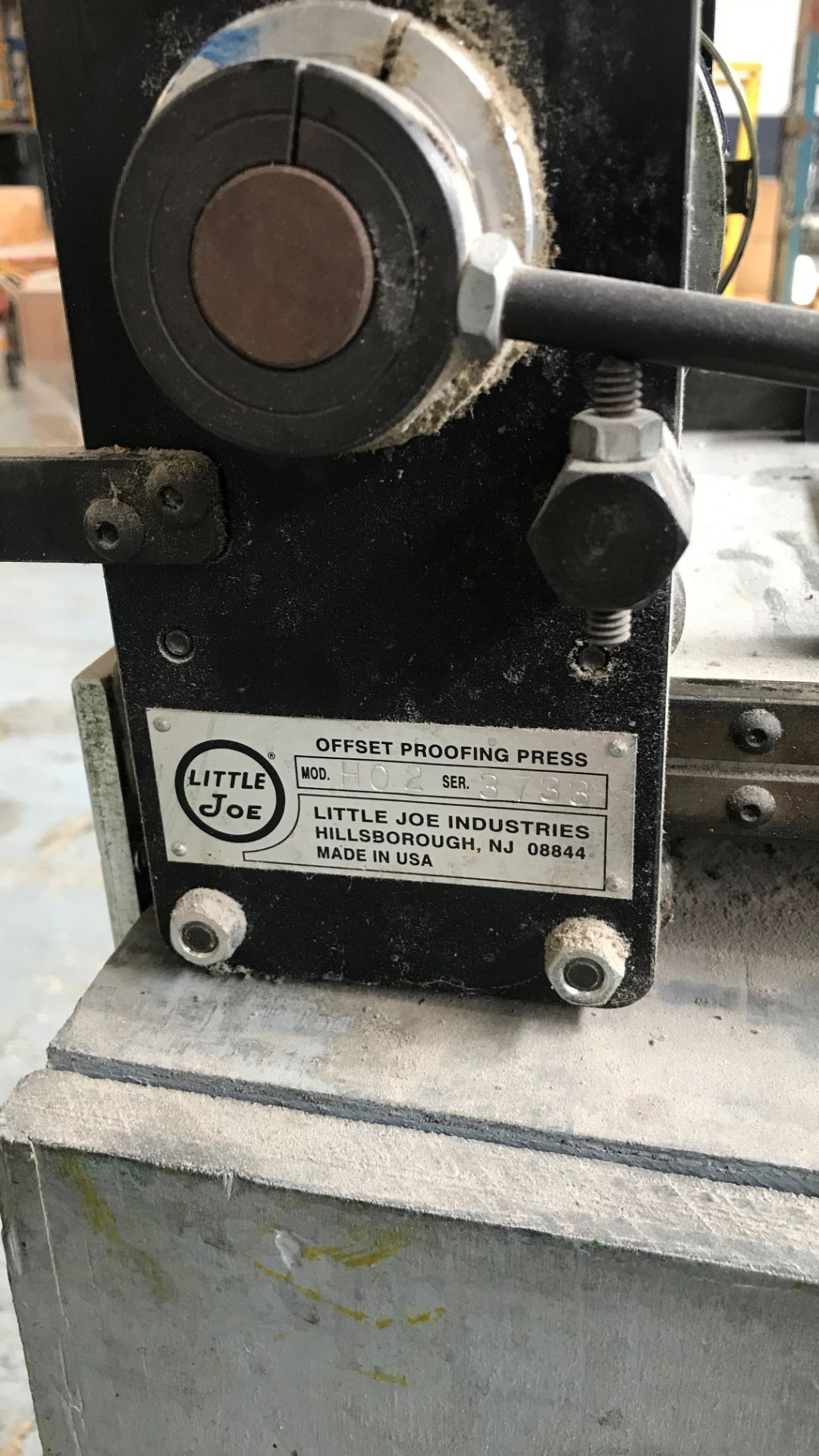 LITTLE JOE MANUAL OFFSET PROOFING PRESS FOR PRINT SAMPLES, MODEL H02, S/N 3733 - Image 2 of 2