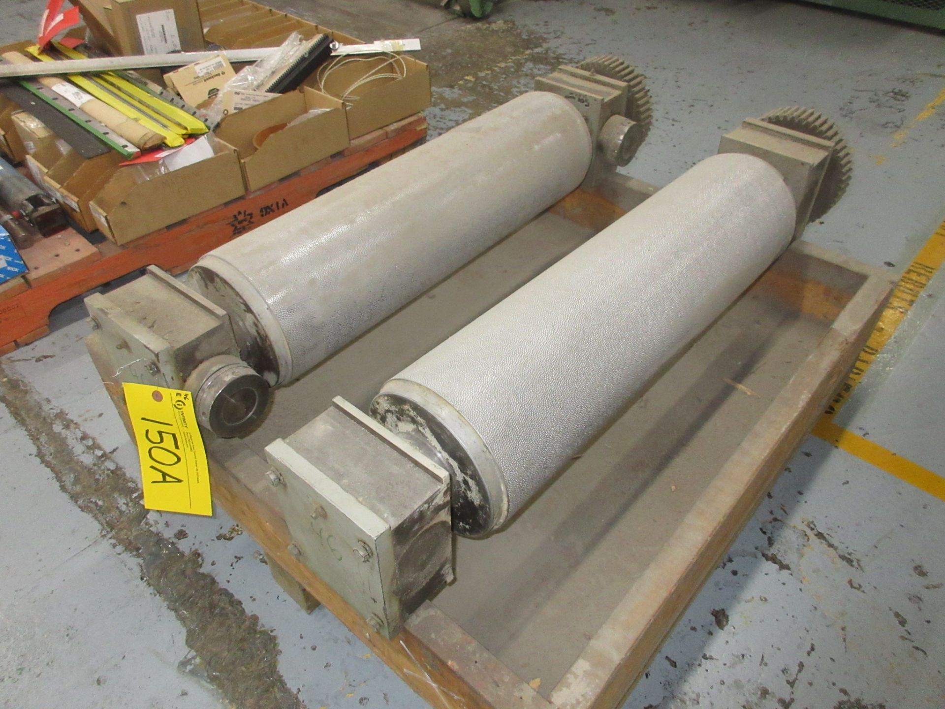 LOT OF (2) SPARE EMBOSS ROLLS (LAVAL 46)