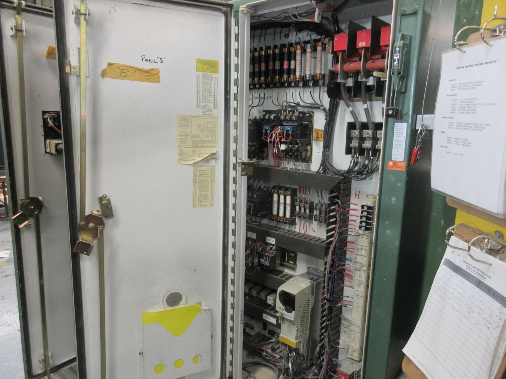 LOT OF (4) ELECTRICAL CABINETS FOR BRETTING FOLDER AND OLSON 42KVA TRANSFORMER, 480V TO 480/277V ( - Image 5 of 9