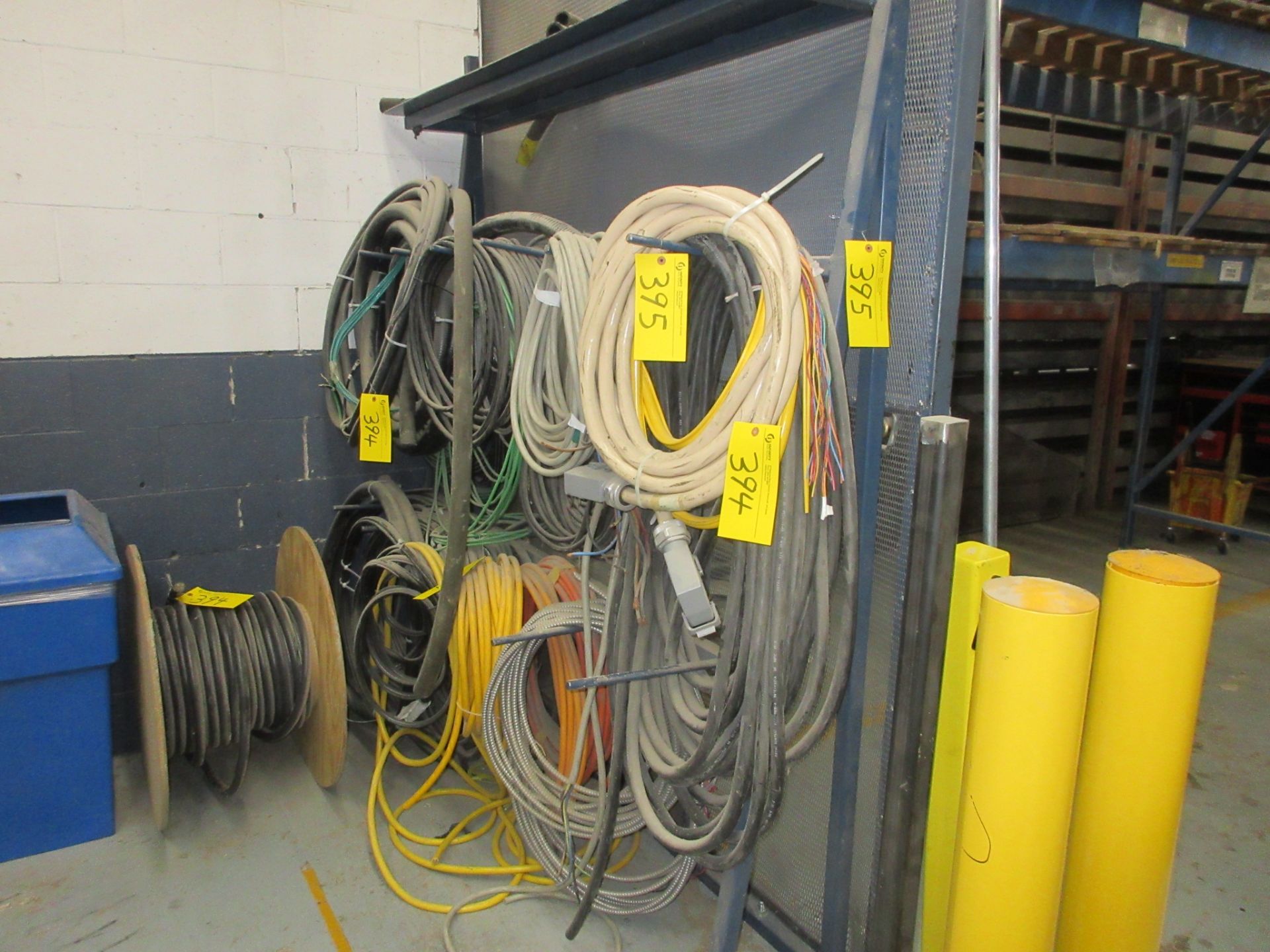 APPROX. 6'H X 6'W X 12"D WIRE HOLDER RACK (MAINTENANCE SHOP, WEST PLANT)