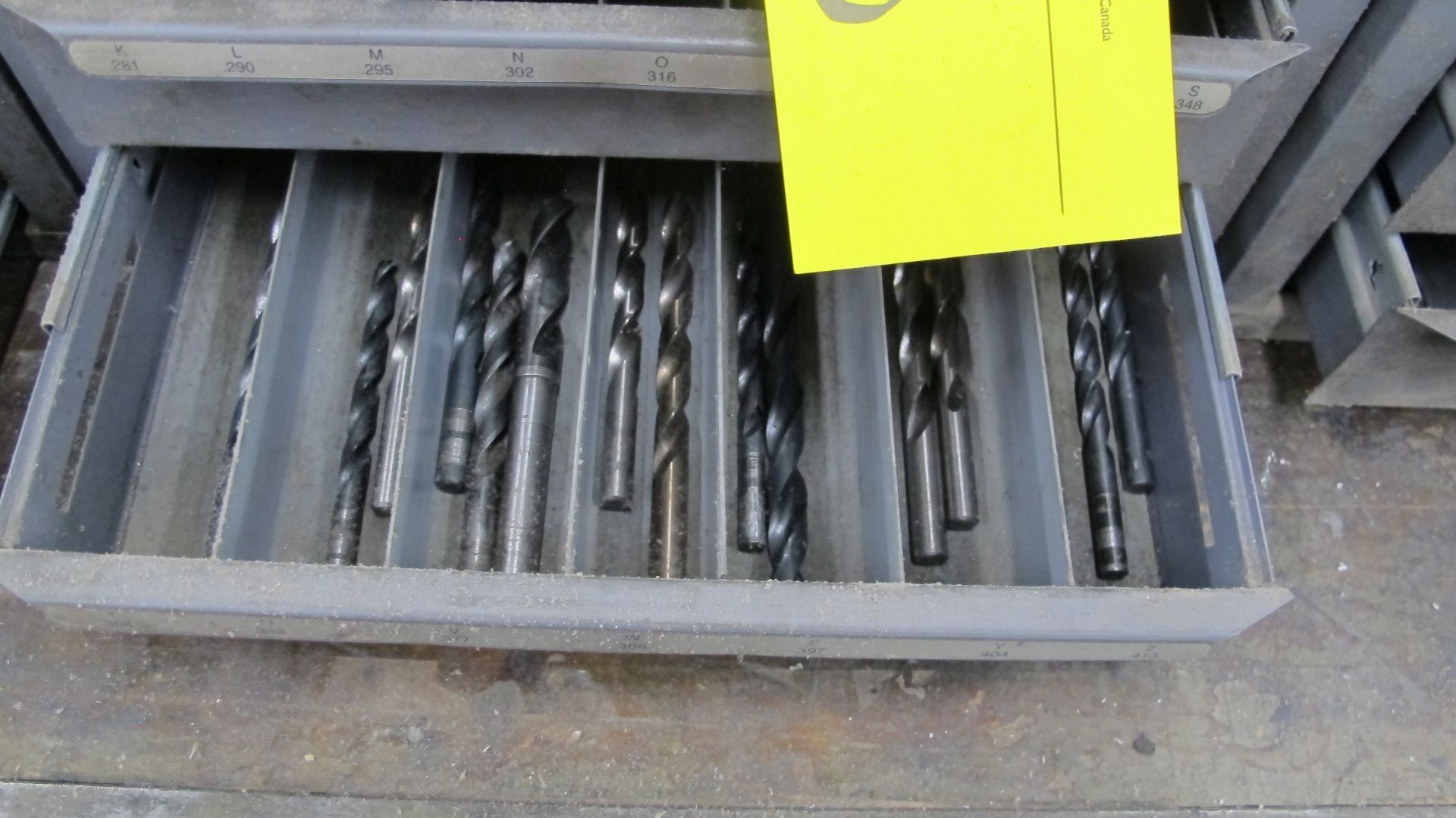 LOT OF (3) DRILL BIT STORAGE CABINETS (5 DRAWER AND (2) 3 DRAWER) W/ DRILL BIT CONTENTS AND - Image 7 of 13