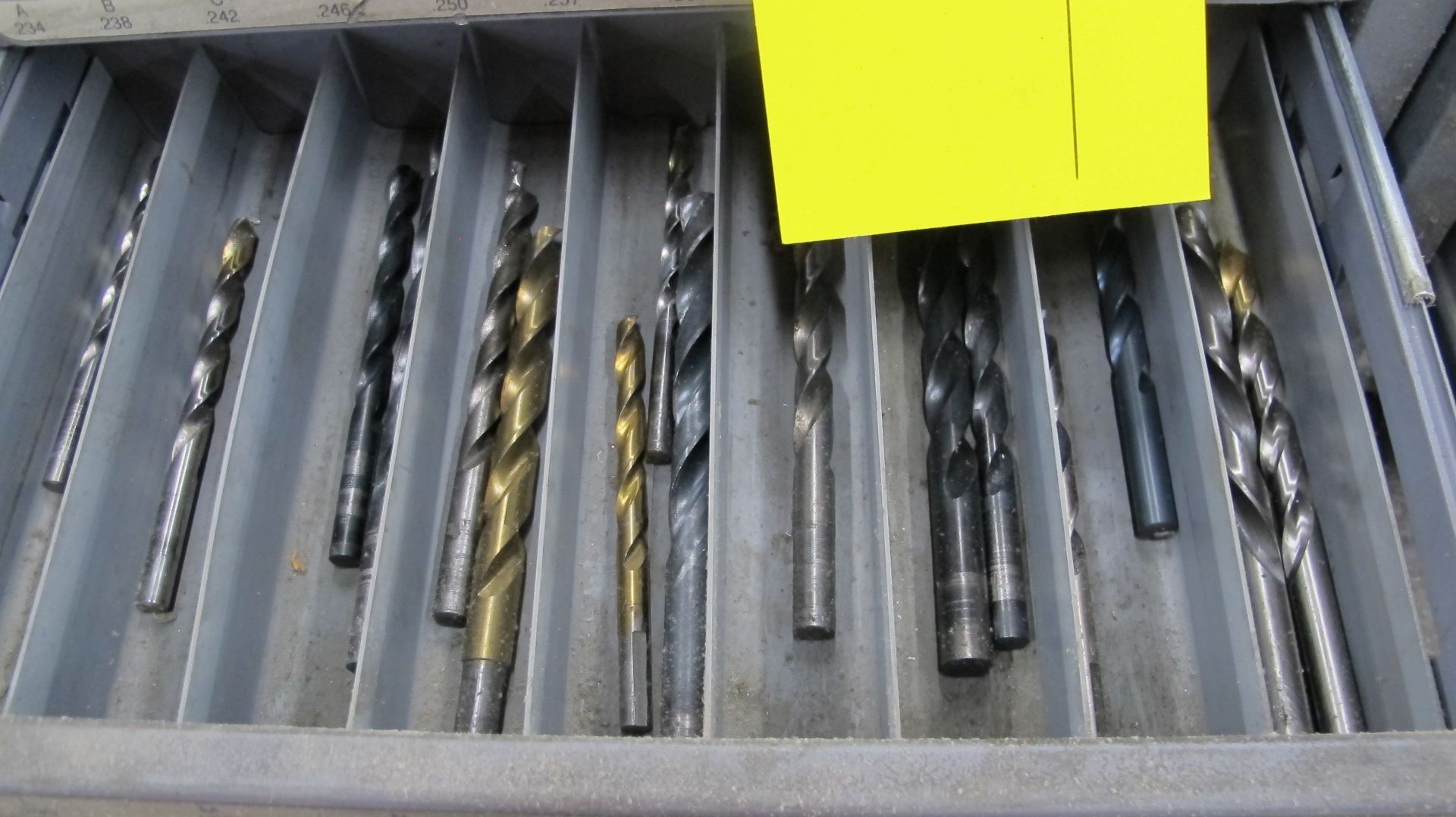 LOT OF (3) DRILL BIT STORAGE CABINETS (5 DRAWER AND (2) 3 DRAWER) W/ DRILL BIT CONTENTS AND - Image 6 of 13