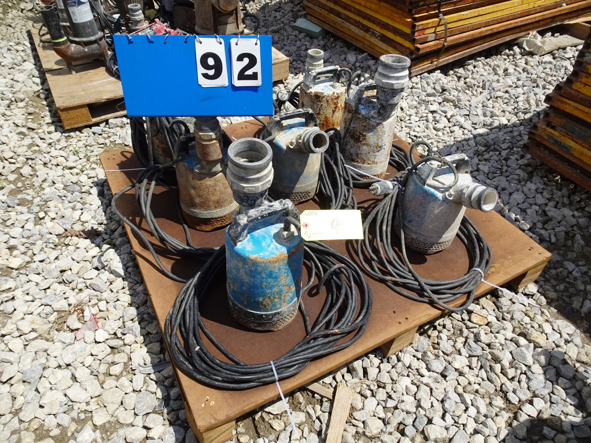 LOT OF (7) ASSORTED SUBMERSIBLE PUMPS