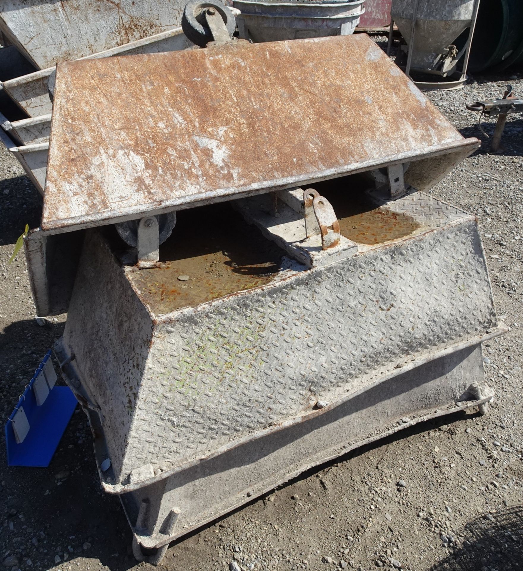 LOT OF (3) 24" X 48" STEEL STORAGE BINS ON CASTERS - Image 2 of 2