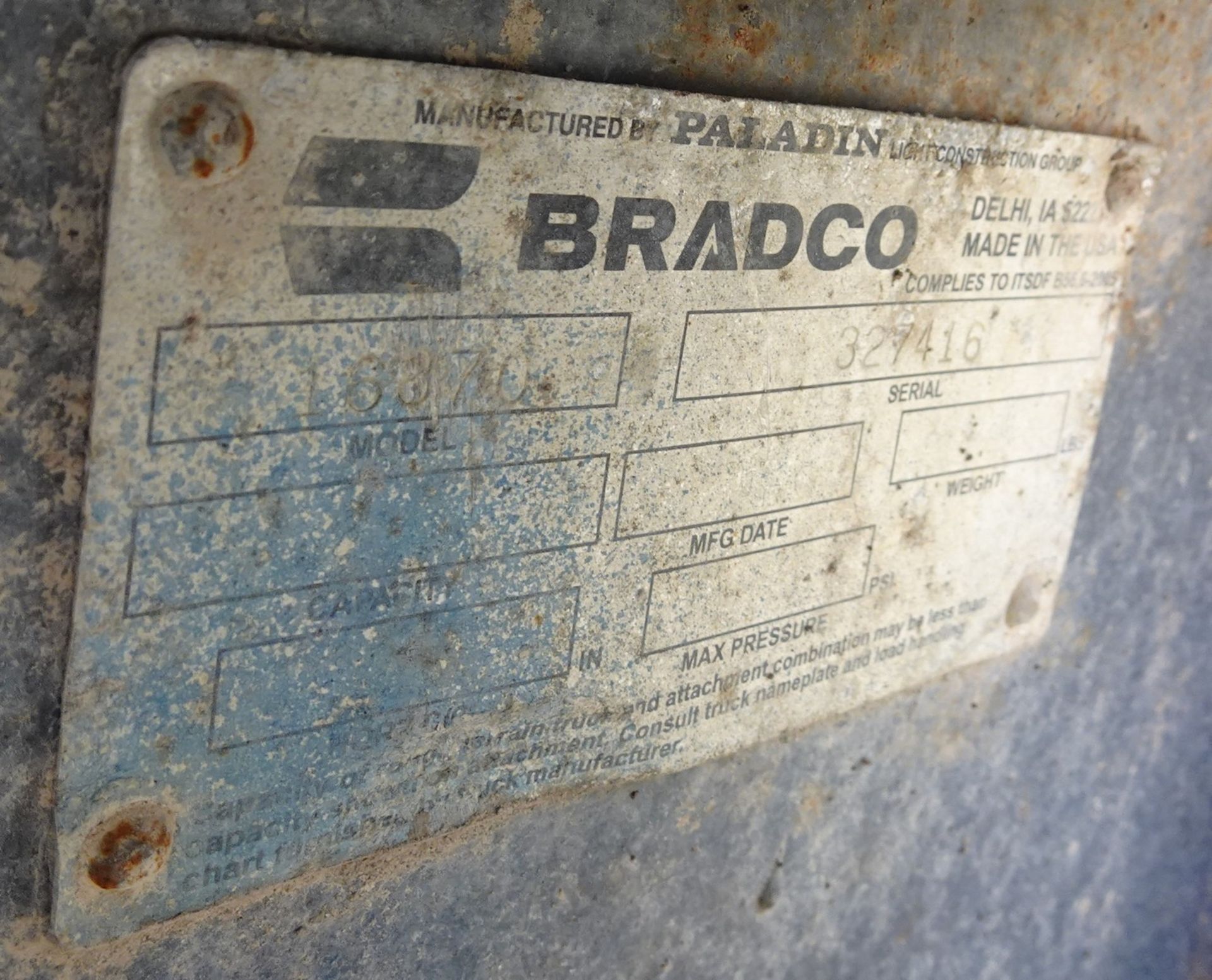 BRADCO QUICK CHANGE SKID STEER FORK ATTACHMENTS - Image 3 of 3