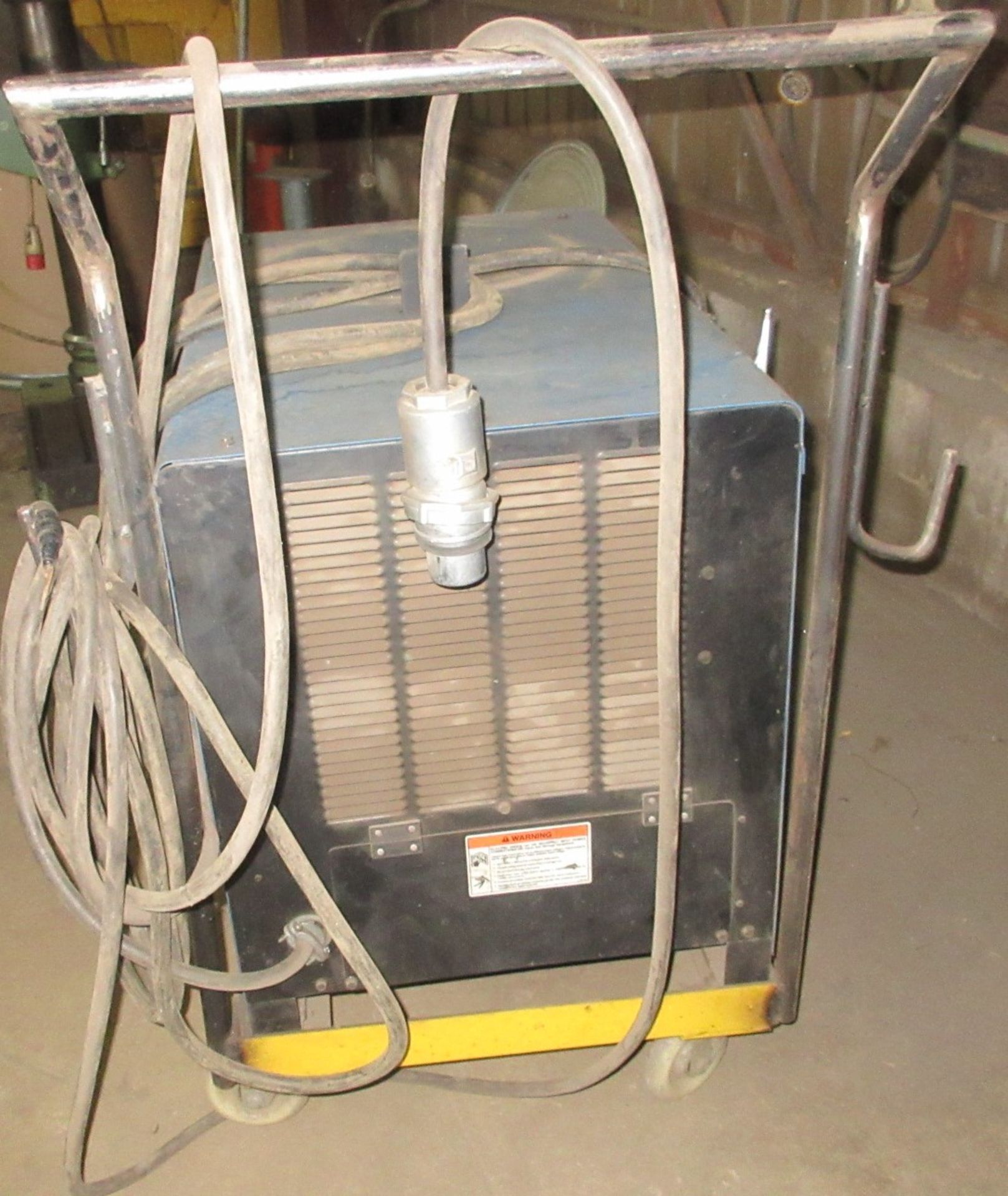 MILLER DELTAWELD 452 CV-DC WELDING POWER SOURCE, WELDER W/ CART AND GROUNDING CABLE - Image 5 of 6