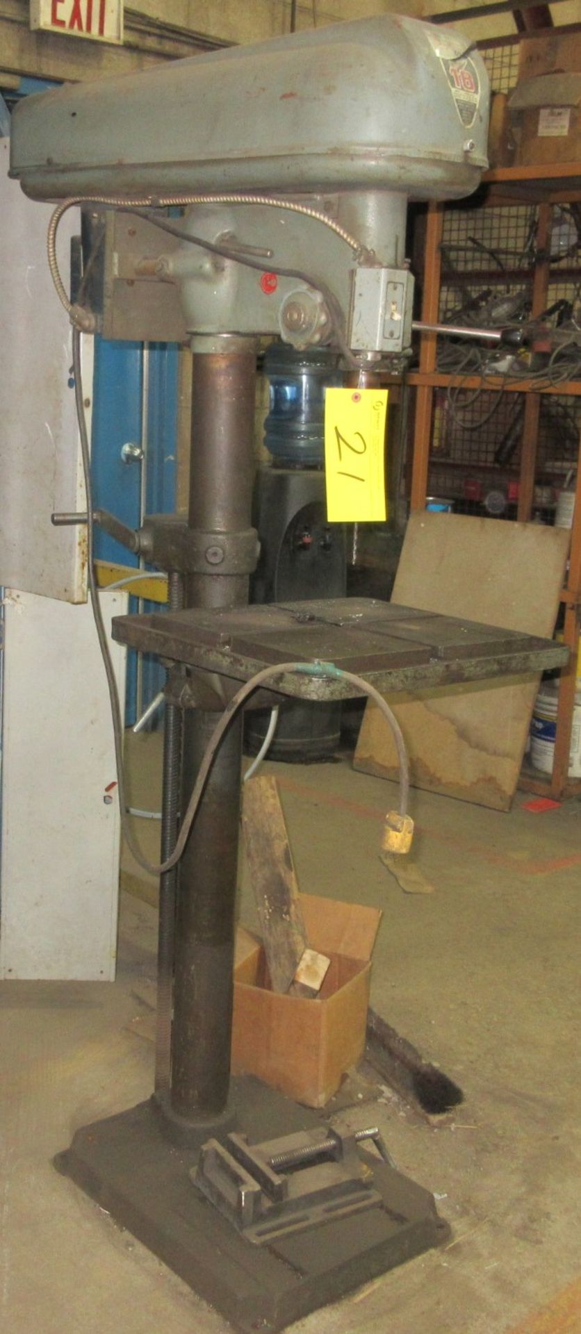 BUFFALO 18 DRILL PRESS, 18" X 14" TABLE