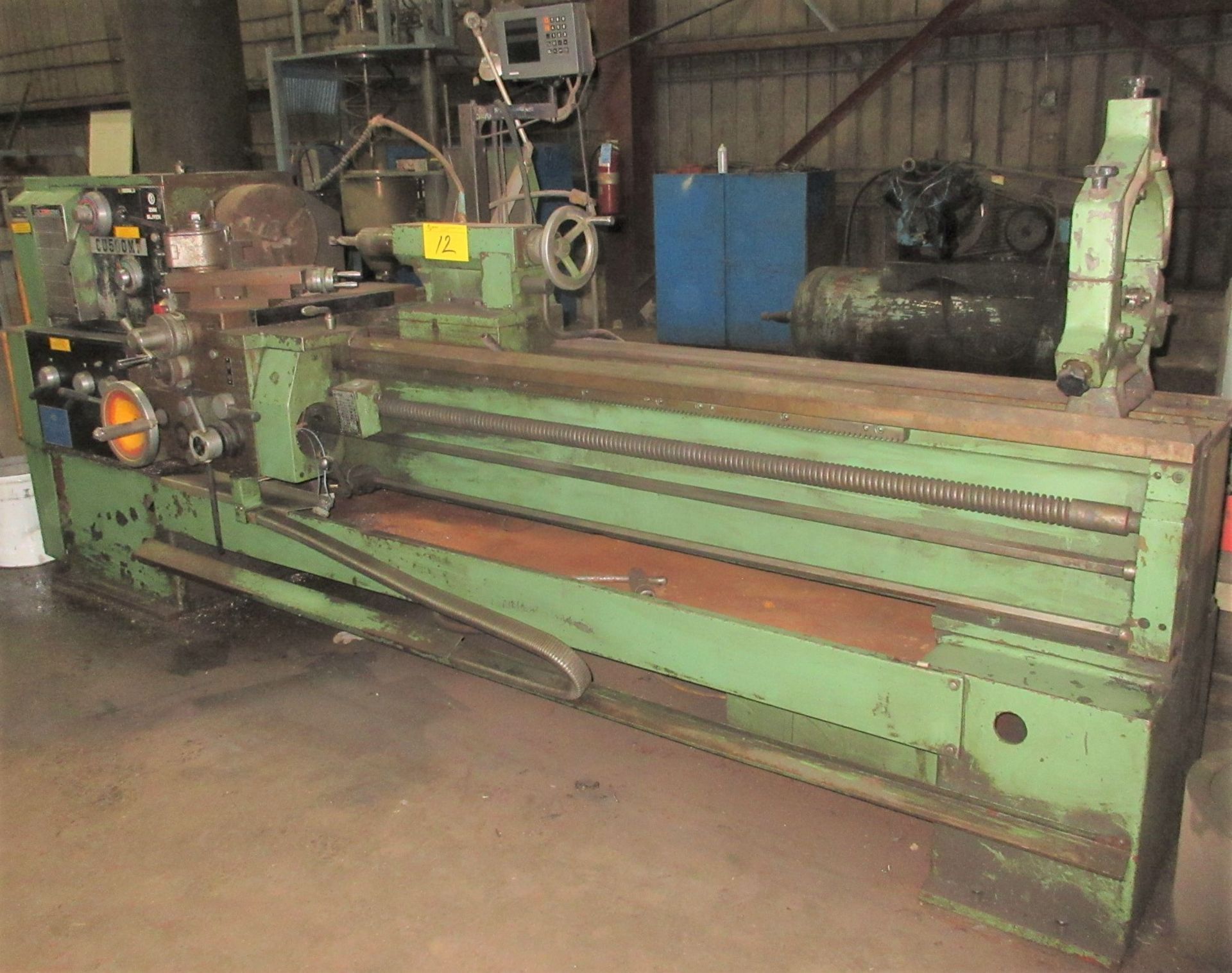 ZMM SILVEN CU500MT LATHE, 80" BED, 12" 3-JAW CHUCK, 22" SWING, HEIDENHAIN 2-AXIS DRO, TAILSTOCK, - Image 4 of 15