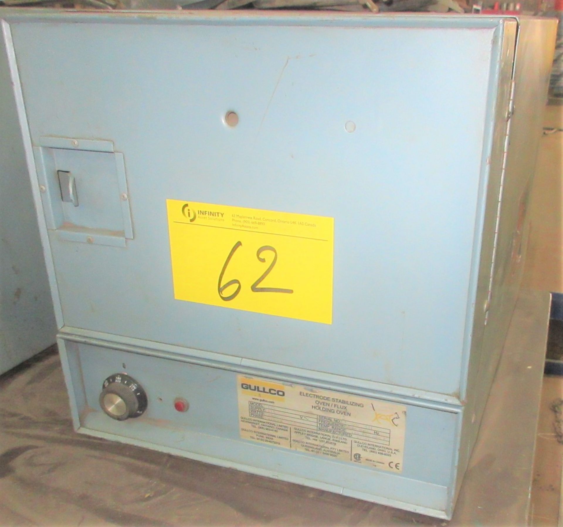 GULLCO MODEL 125 ELECTRODE STABLIZING OVEN