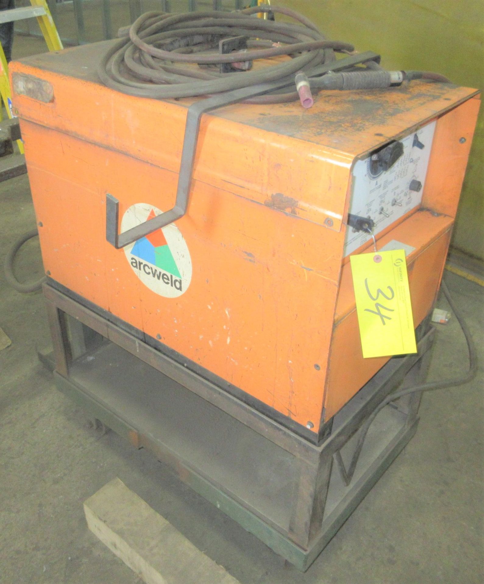 ARCWELD 250A TIG WELDER W/ CART AND CABLES