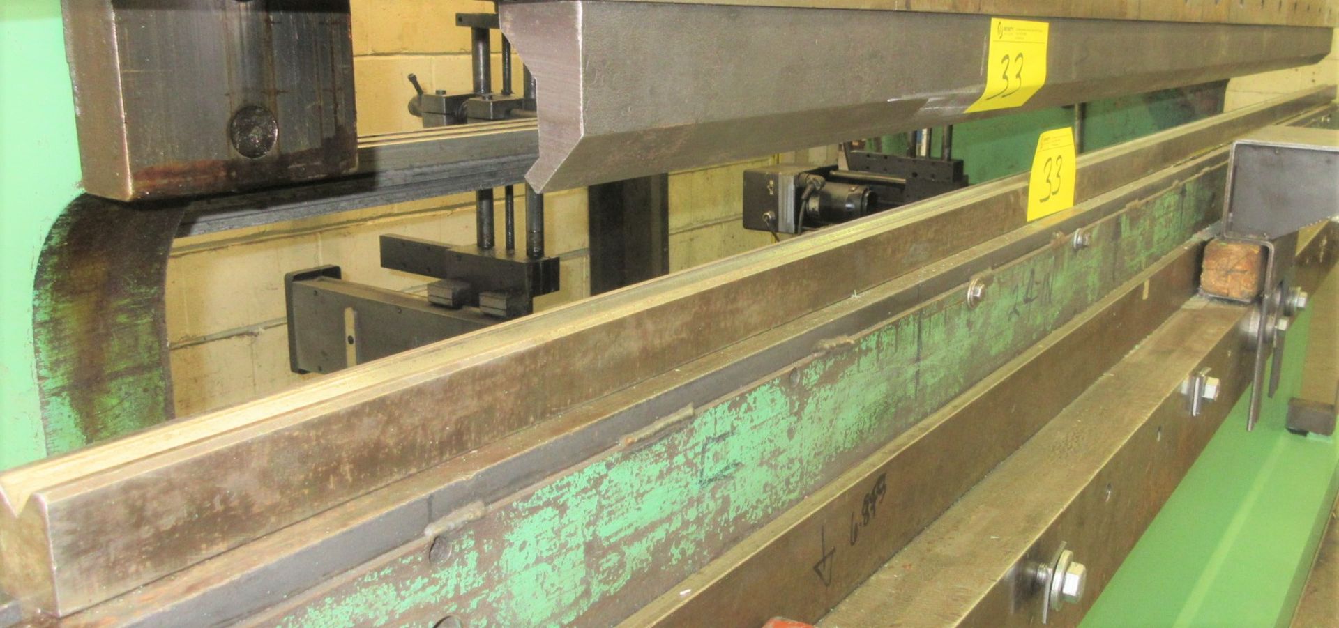 LOT OF (3) PRESS BRAKE DIES (2) 10'L TOP AND (1) 12'L BOTTOM ((2) ON ACCURPRESS PRESS BRAKE)