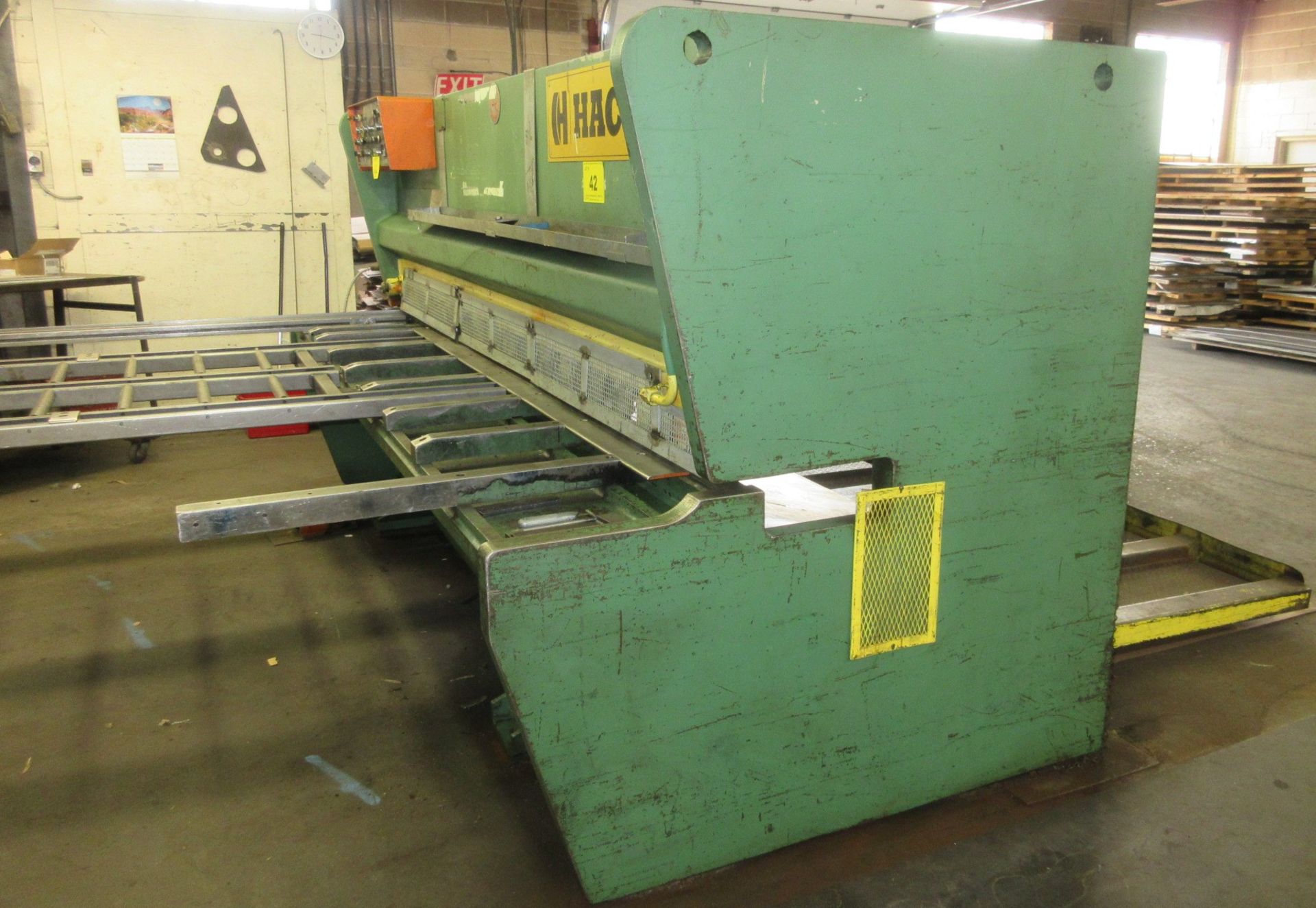 HACO HSC 306R SHEAR, 10’ X ¼” CAP., SQUARING ARM, SUPPORT ARMS, FRONT OPERATED POWER BACK GAUGE, S/N - Image 18 of 21