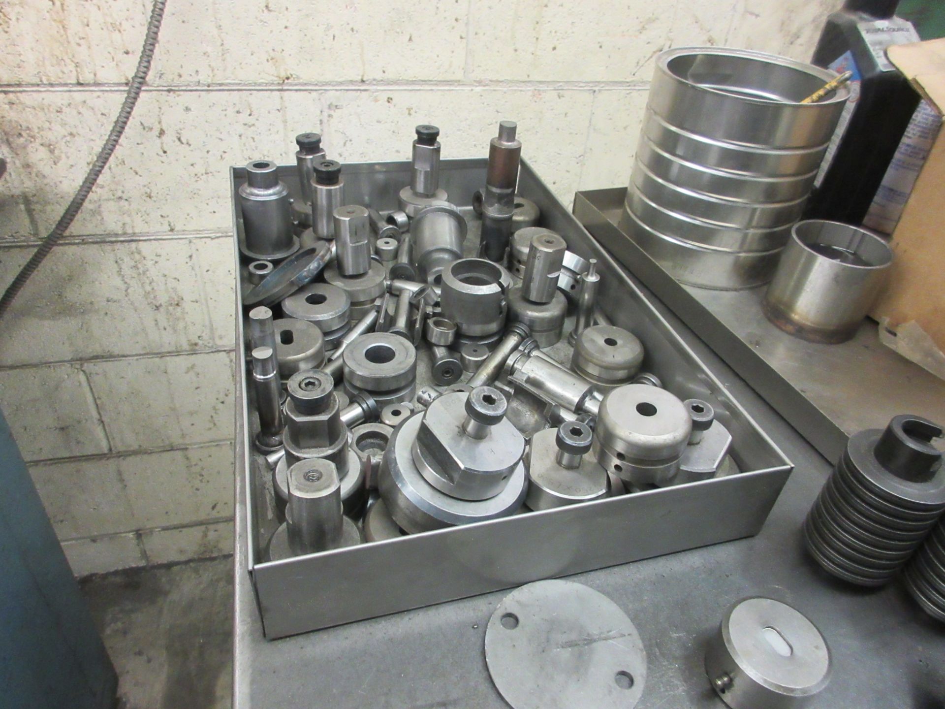 PIERCE-ALL 50-TON CAP. PERF-O-MATOR 3055 PUNCH, S/N 7812326 W/ LARGE ASSORTMENT OF PUNCH DIES - Image 38 of 40