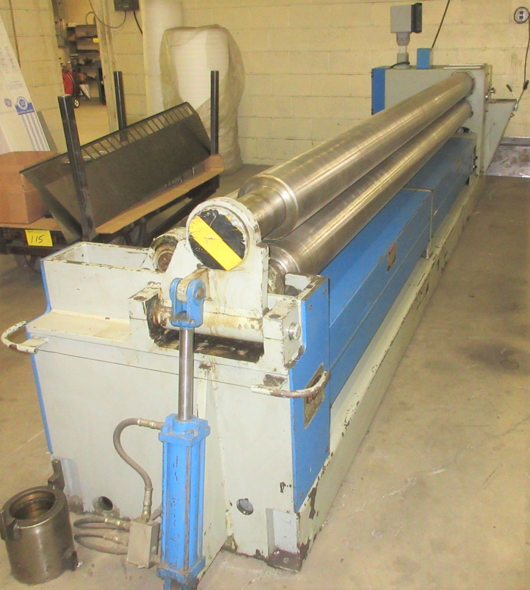 2000 WDM HIP-7-12 HYDRAULIC INITIAL PINCH PLATE ROLLS, 7” ROLL DIA., 12’ X 11GA CAP., 5HP, AIR DROP, - Image 9 of 11